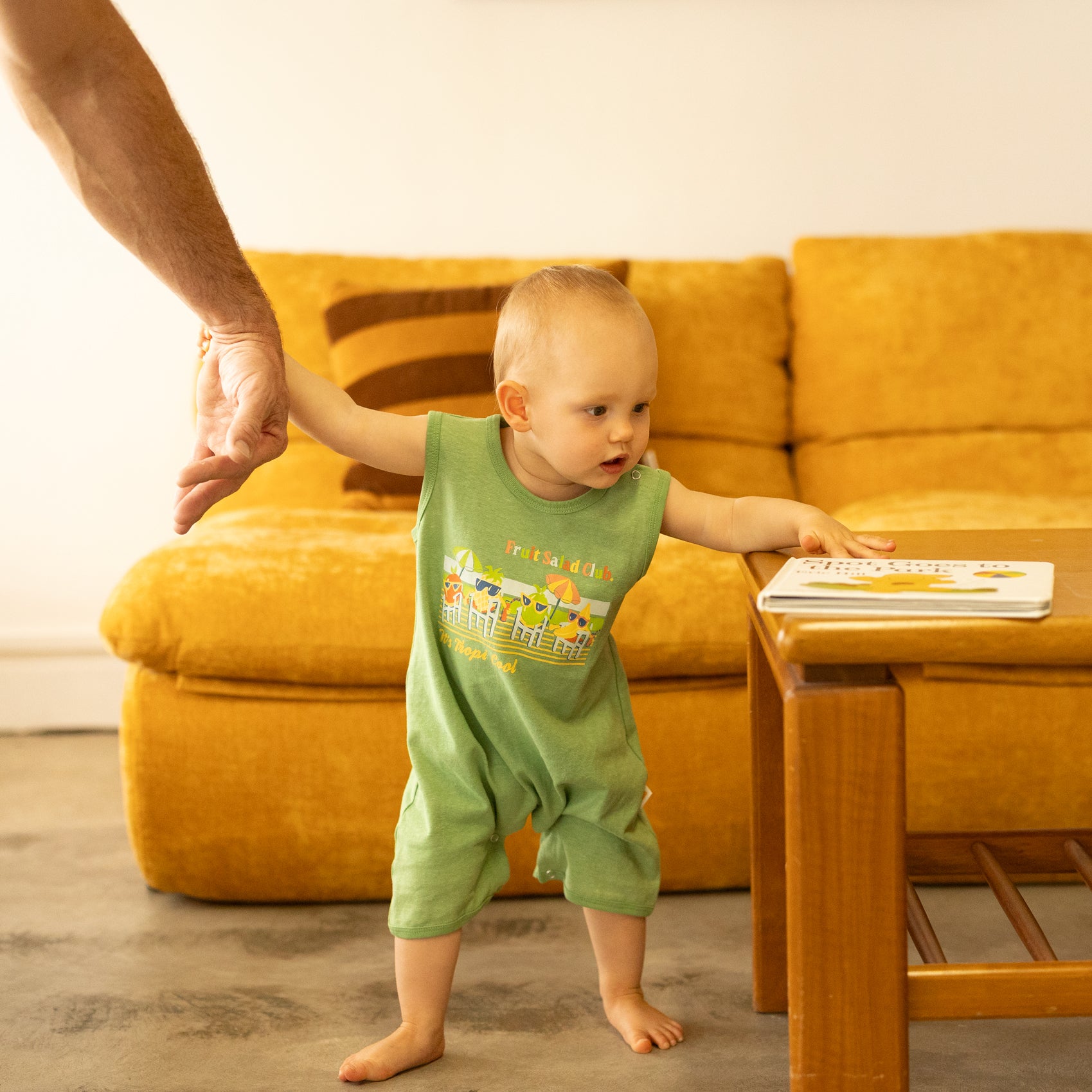 Fruit Salad Club Hemp Playsuit - Green