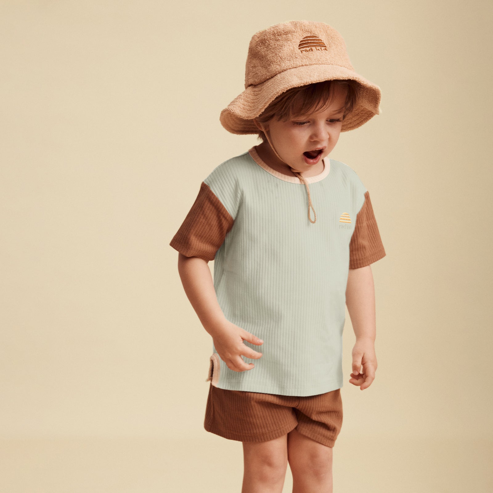 Rad Kid Organic Cotton Rib Twinset - Scout