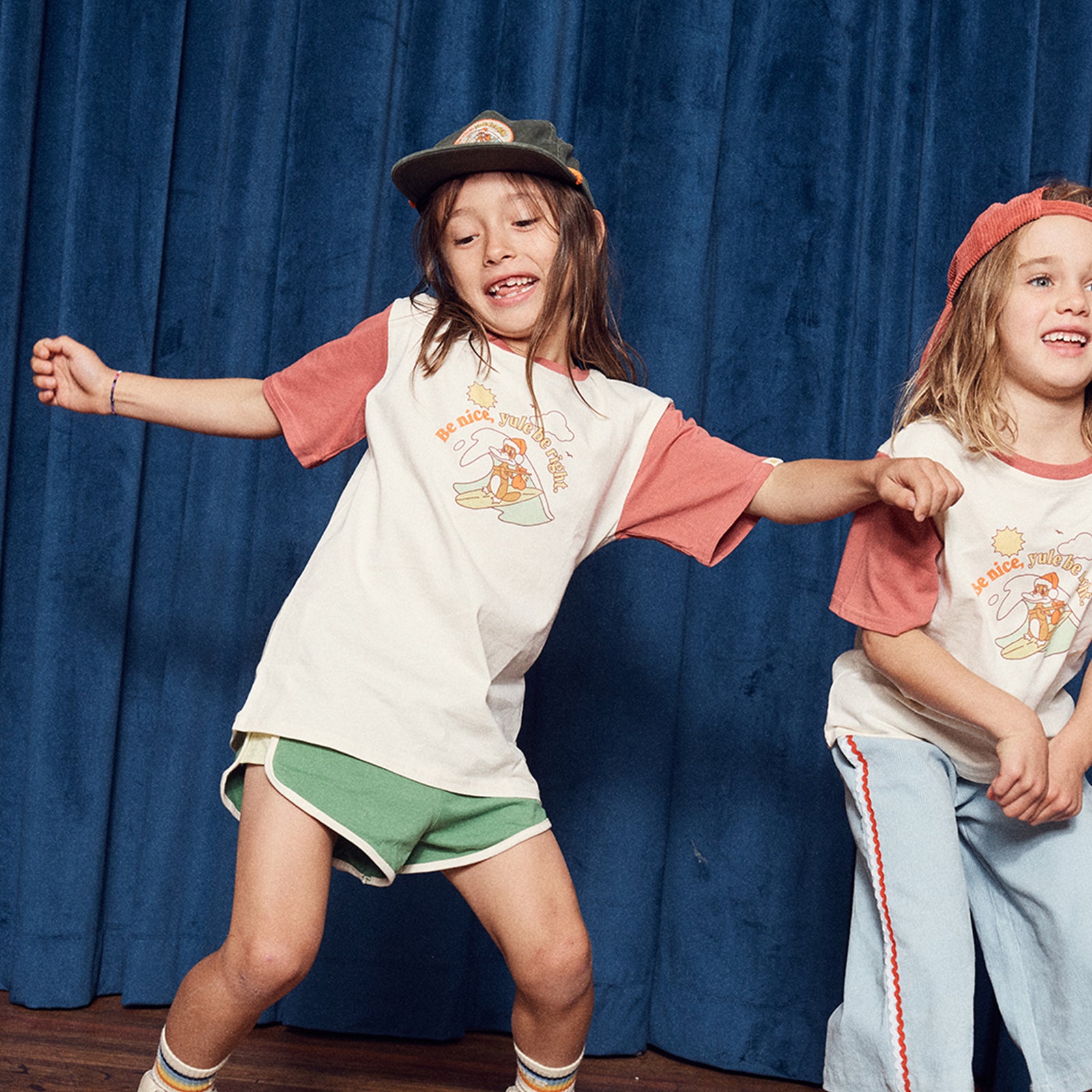 Yule Be Right Twill Pinch Front - Kids