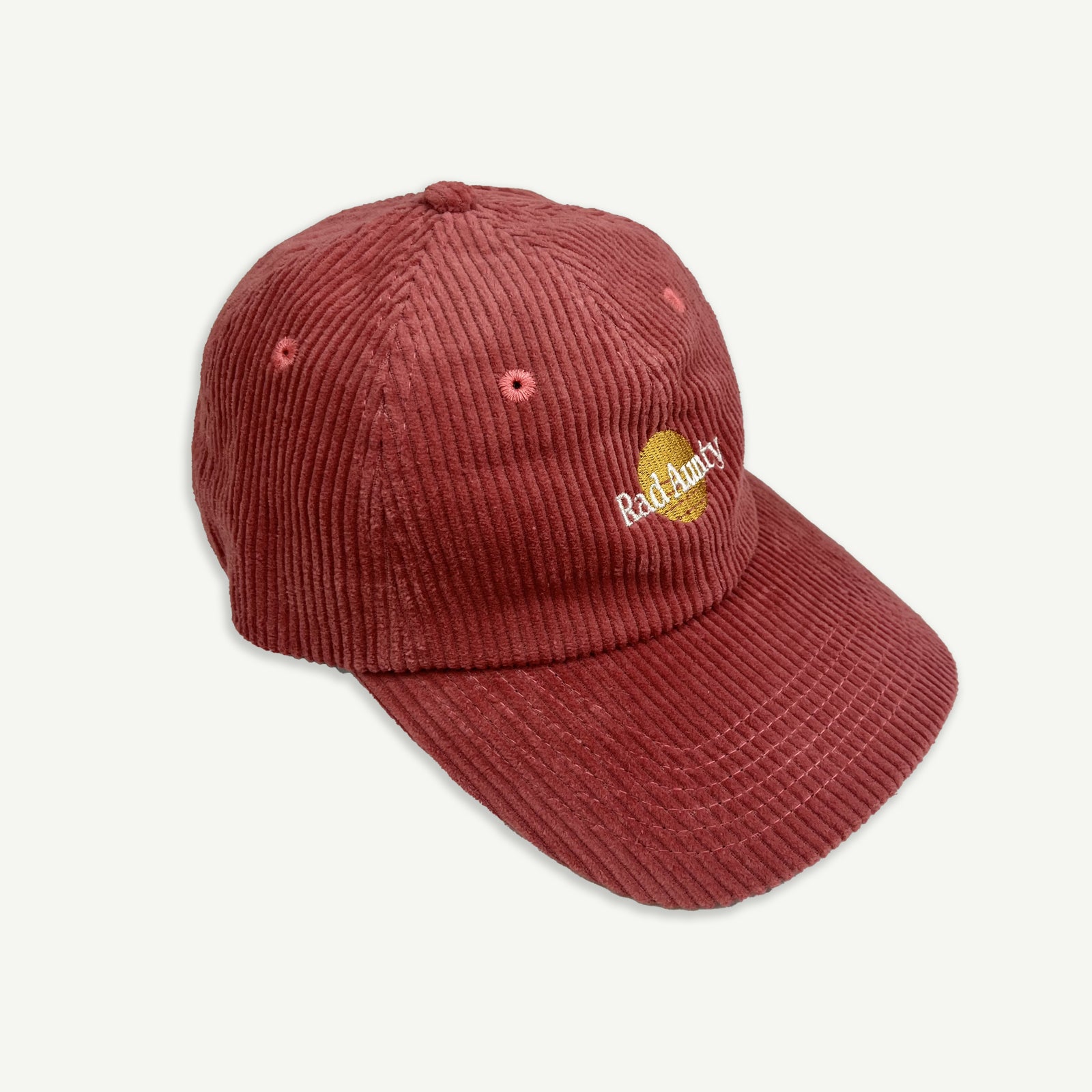 Rad Aunty Cord Cap - Eco Red