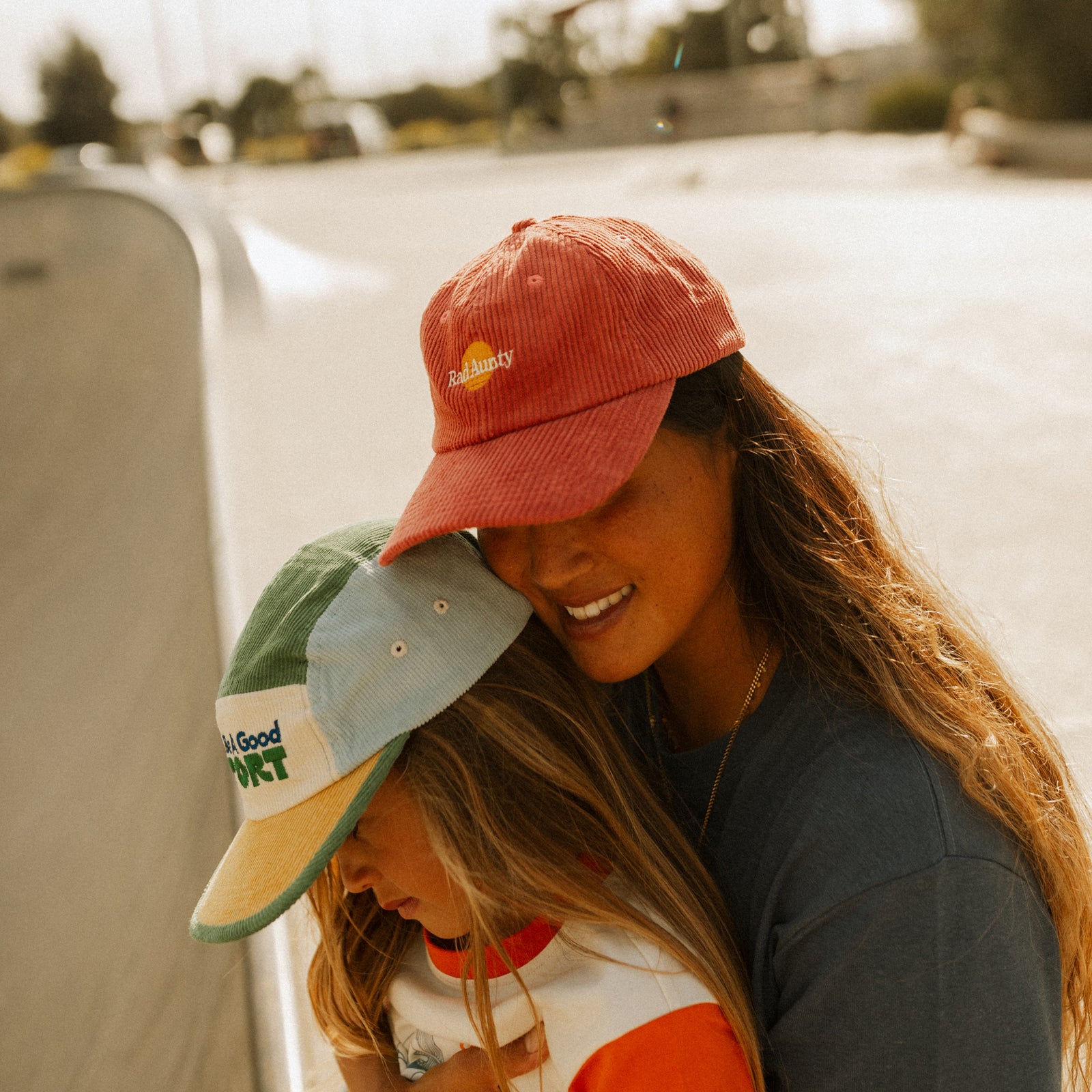 Rad Aunty Cord Cap - Eco Red