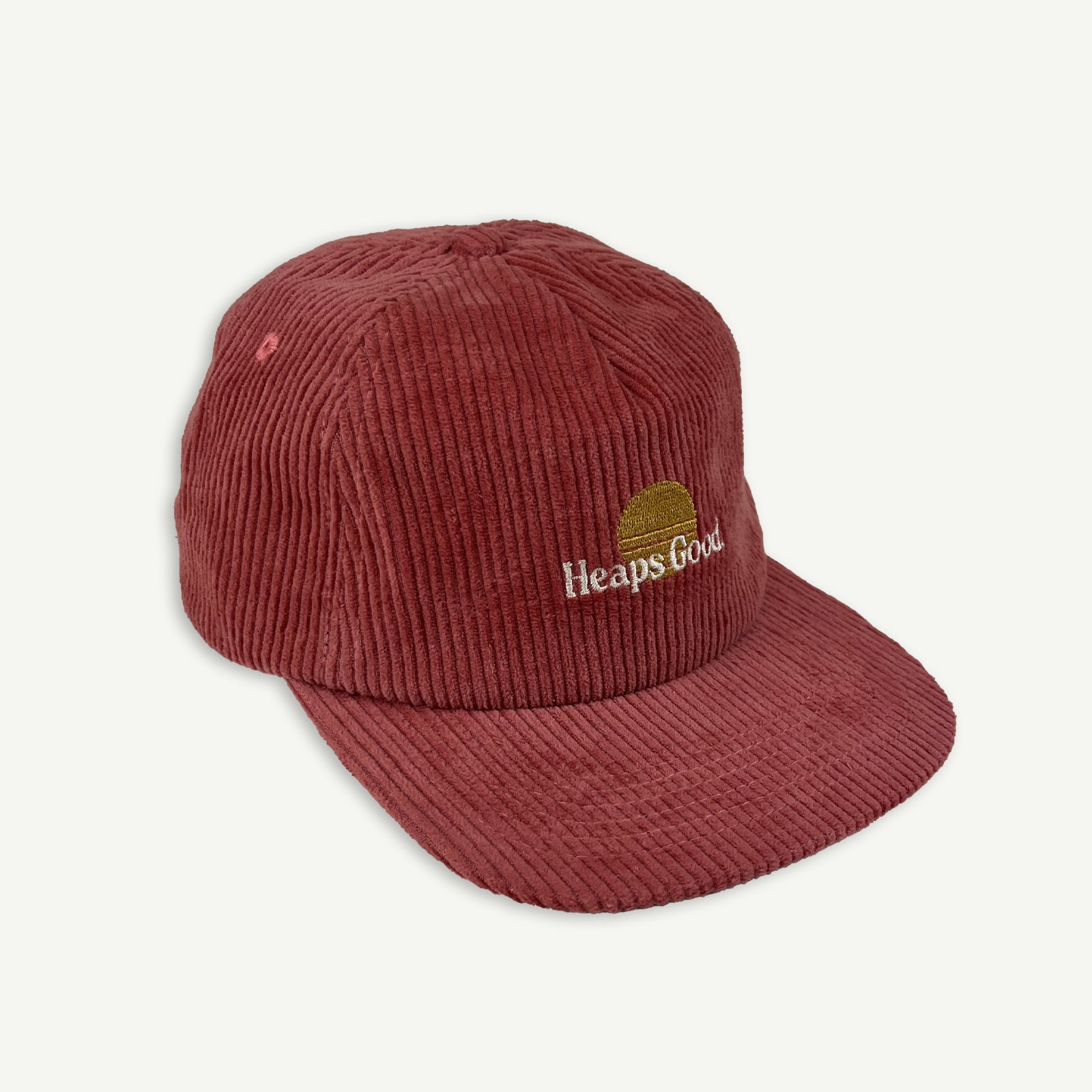 Heaps Good Kids Cord Cap - Eco Red