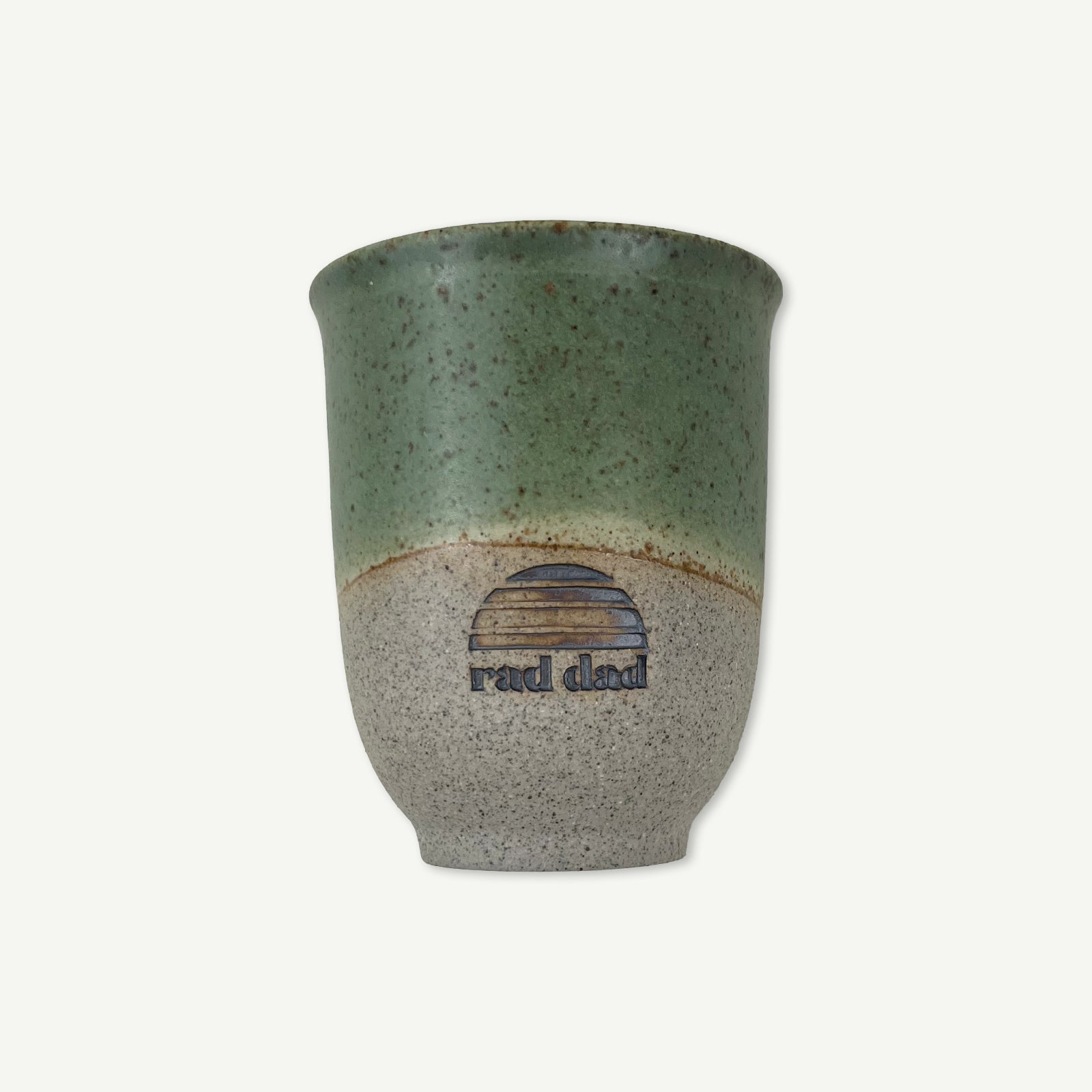 Rad Dad  x Pottery For The Planet Ceramic Travel Mug - Forest Moss