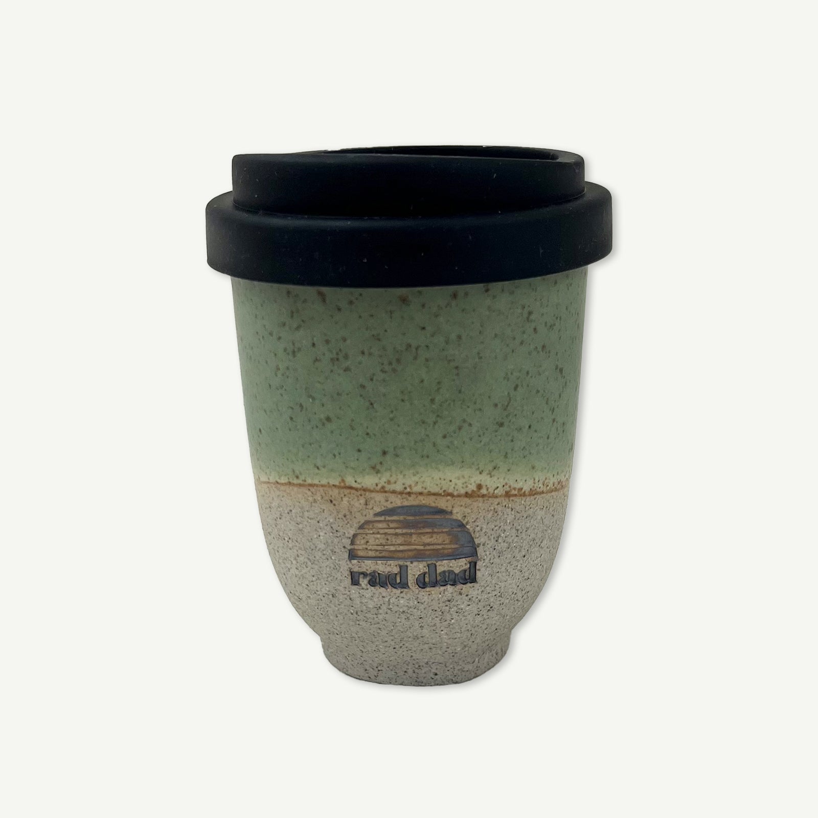 Rad Dad  x Pottery For The Planet Ceramic Travel Mug - Forest Moss