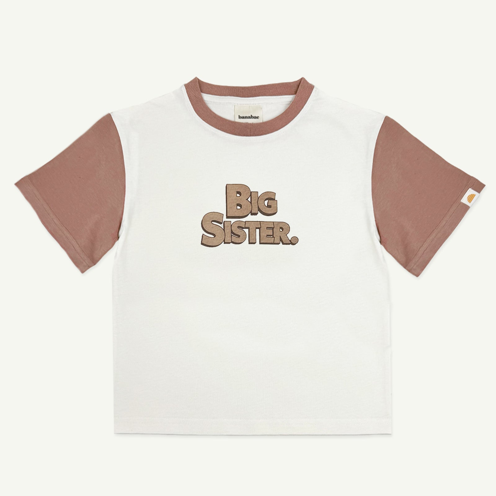 Big Sister Organic Cotton Tee - Mousse