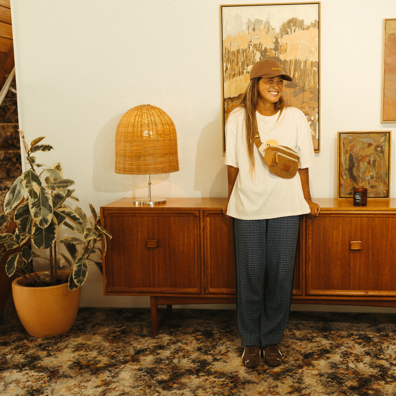 Banabae Corduroy Belt Bag and Cap Bundle