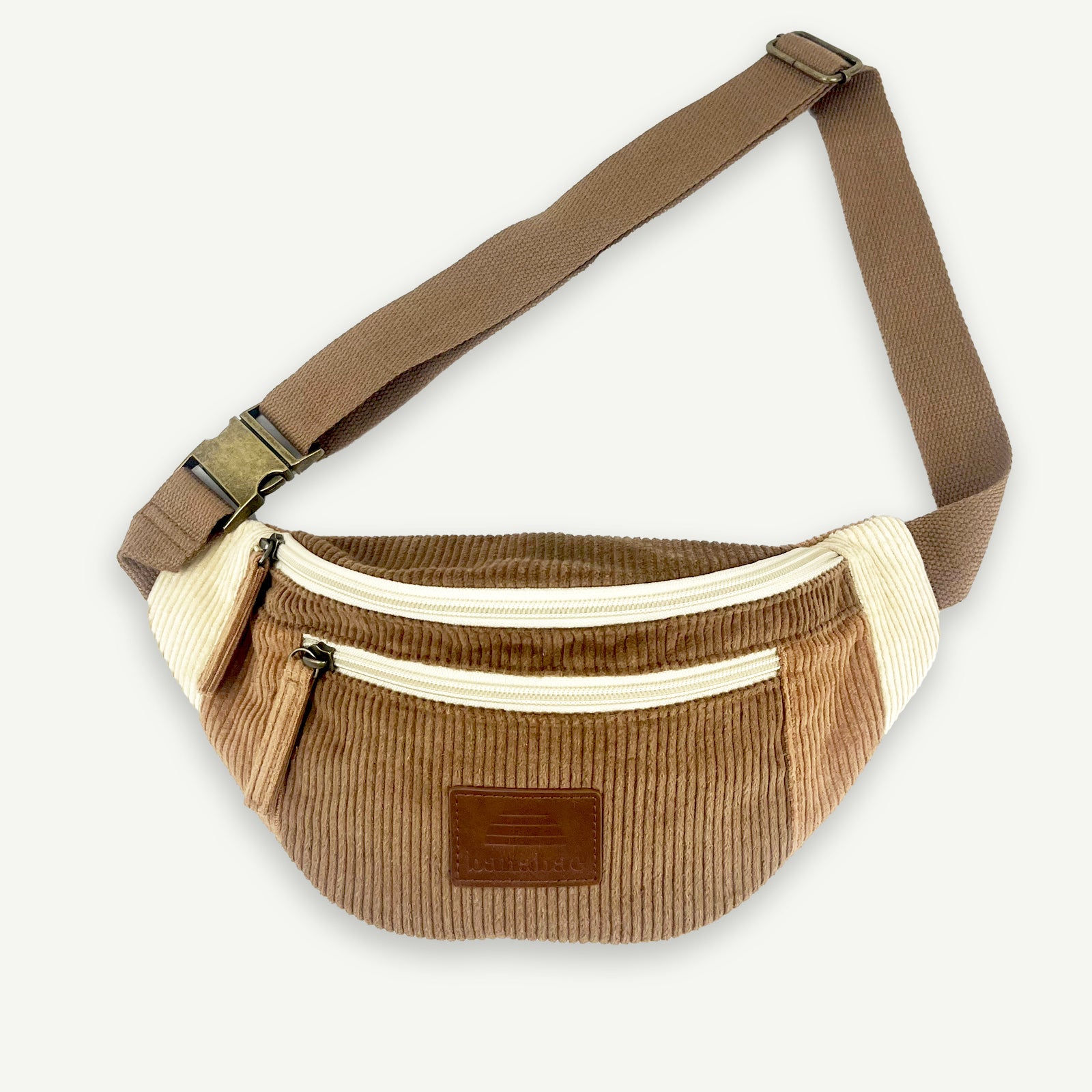 Banabae Corduroy Splice Eco Belt Bag - Tans