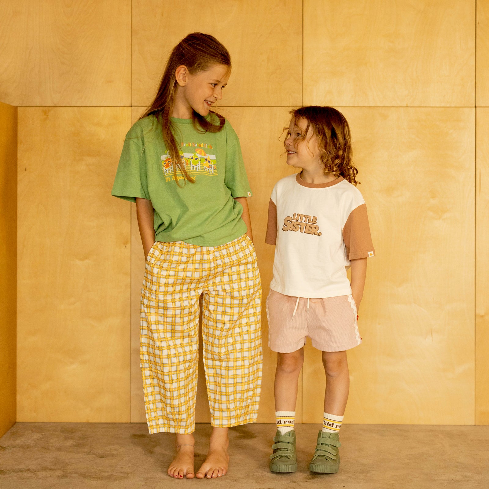 Rad Kid Barrel Leg Pant - Check