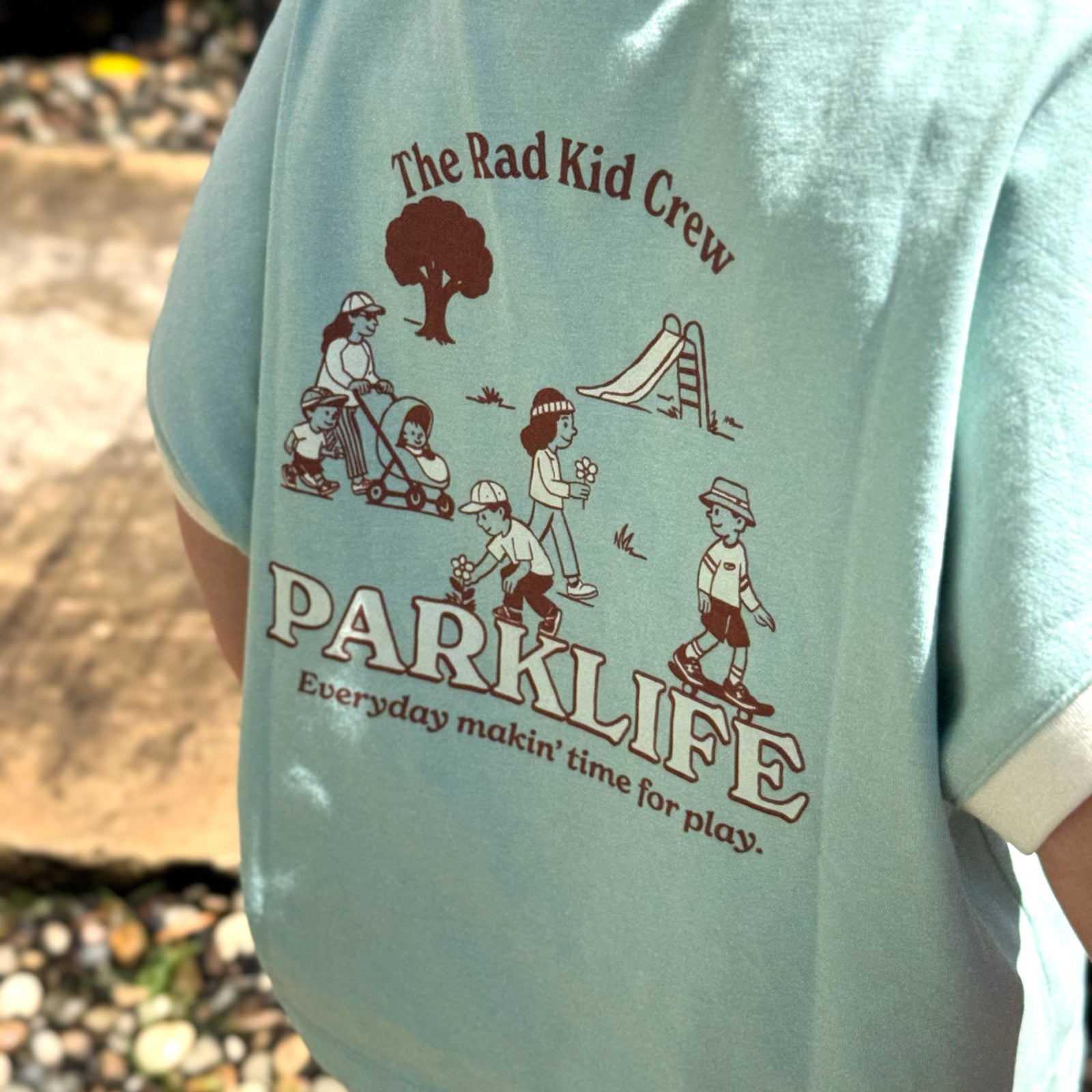 Rad Kid Park Crew Org Ctn Tee - Teal