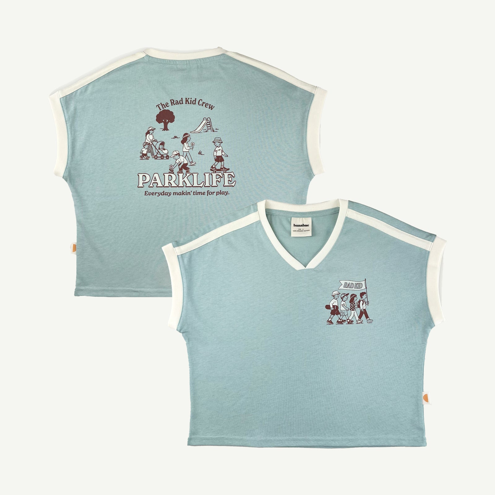 Rad Kid Park Crew Org Ctn Tee - Teal