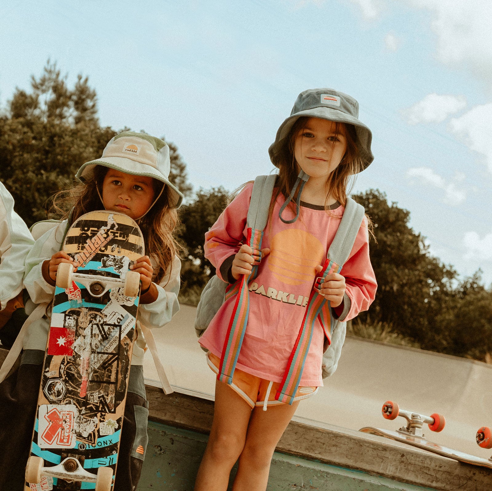 Rad Kid 5 Panel Spliced Bucket Hat - Lagoon