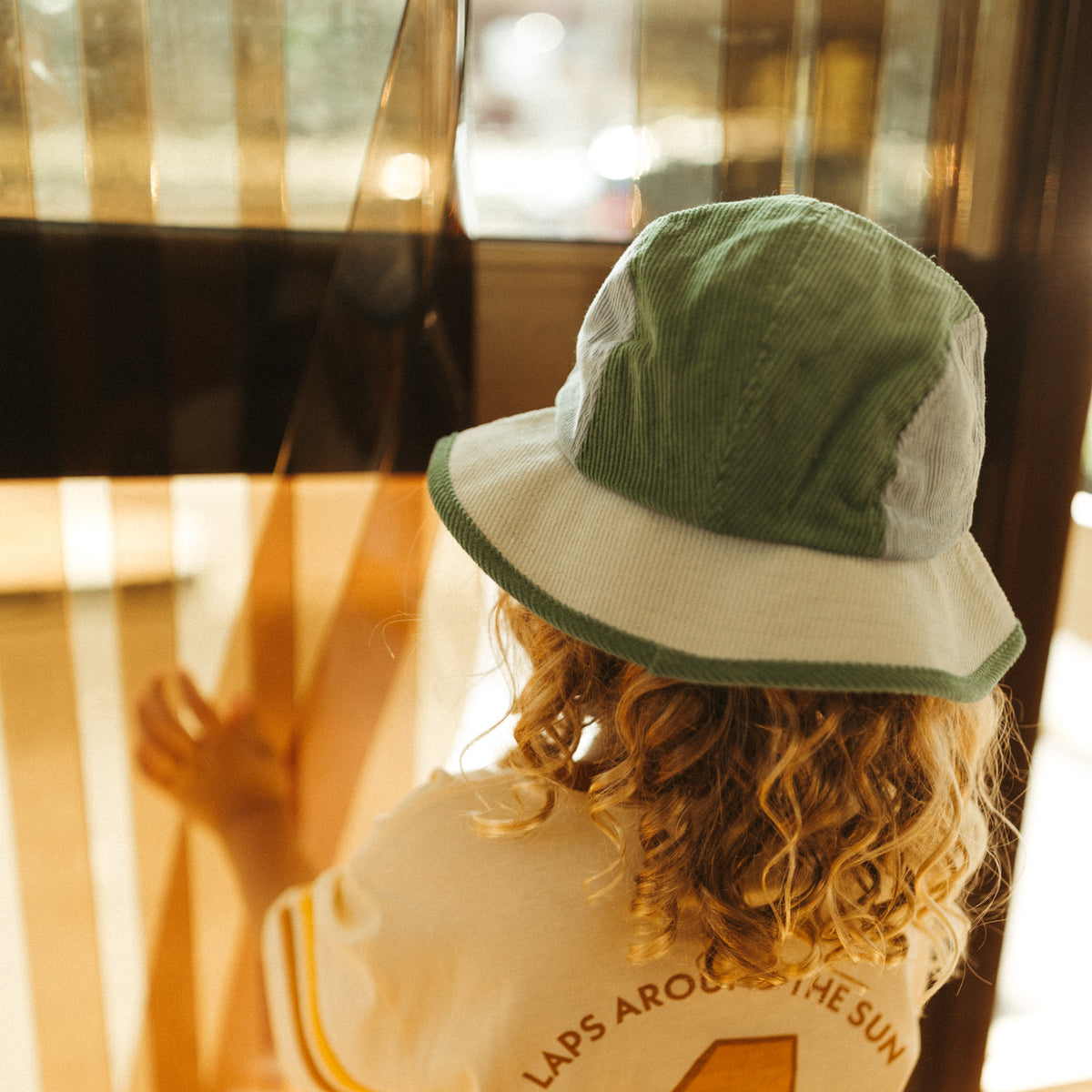 Rad Kid 5 Panel Spliced Bucket Hat - Lagoon | Banabae