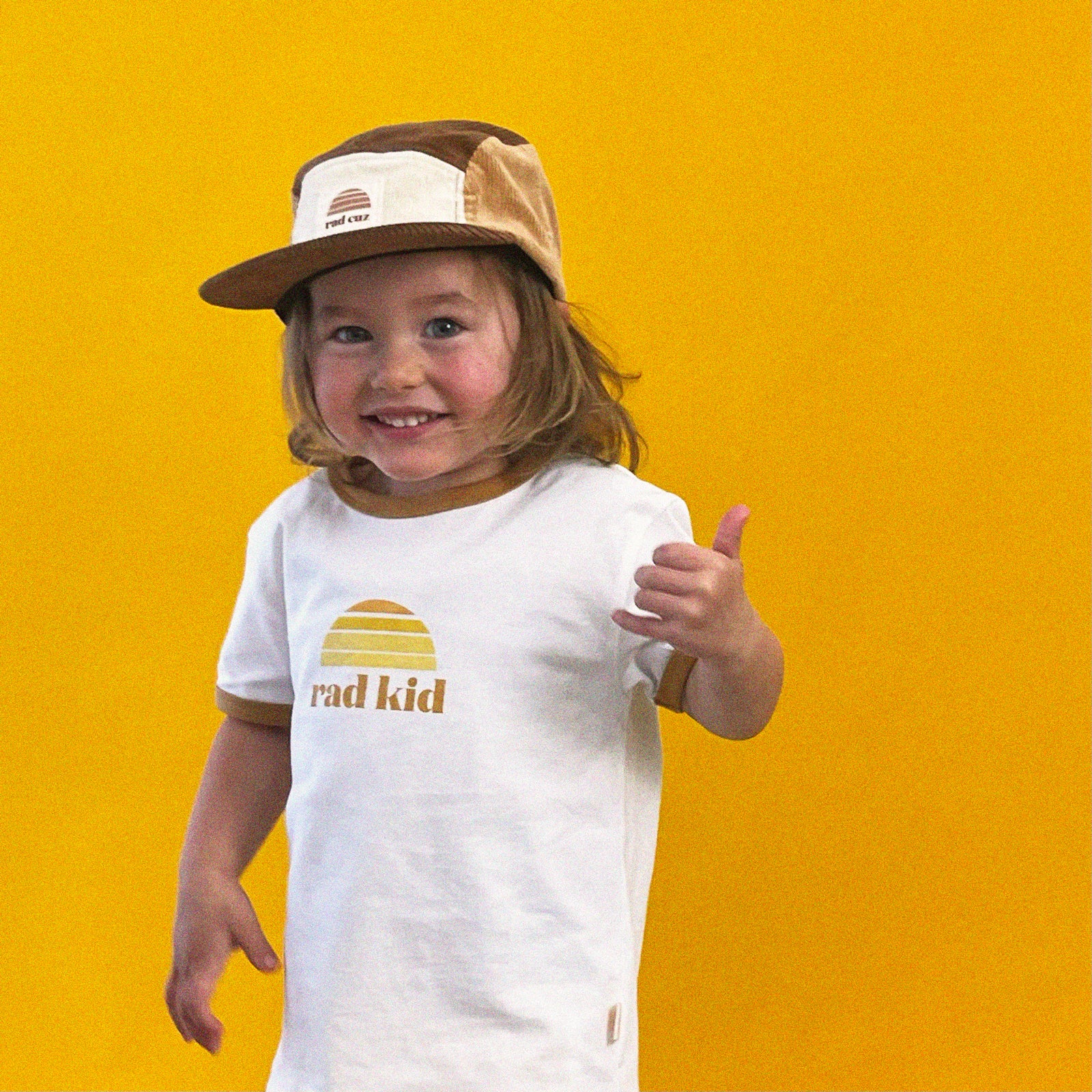 Rad Cuz Five Panel Splice Cord Cap - Tan