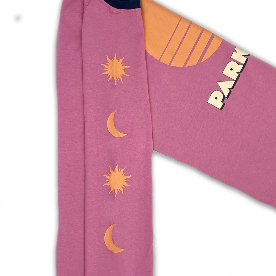 Parklife Ladies Long Sleeve Tee - Peony