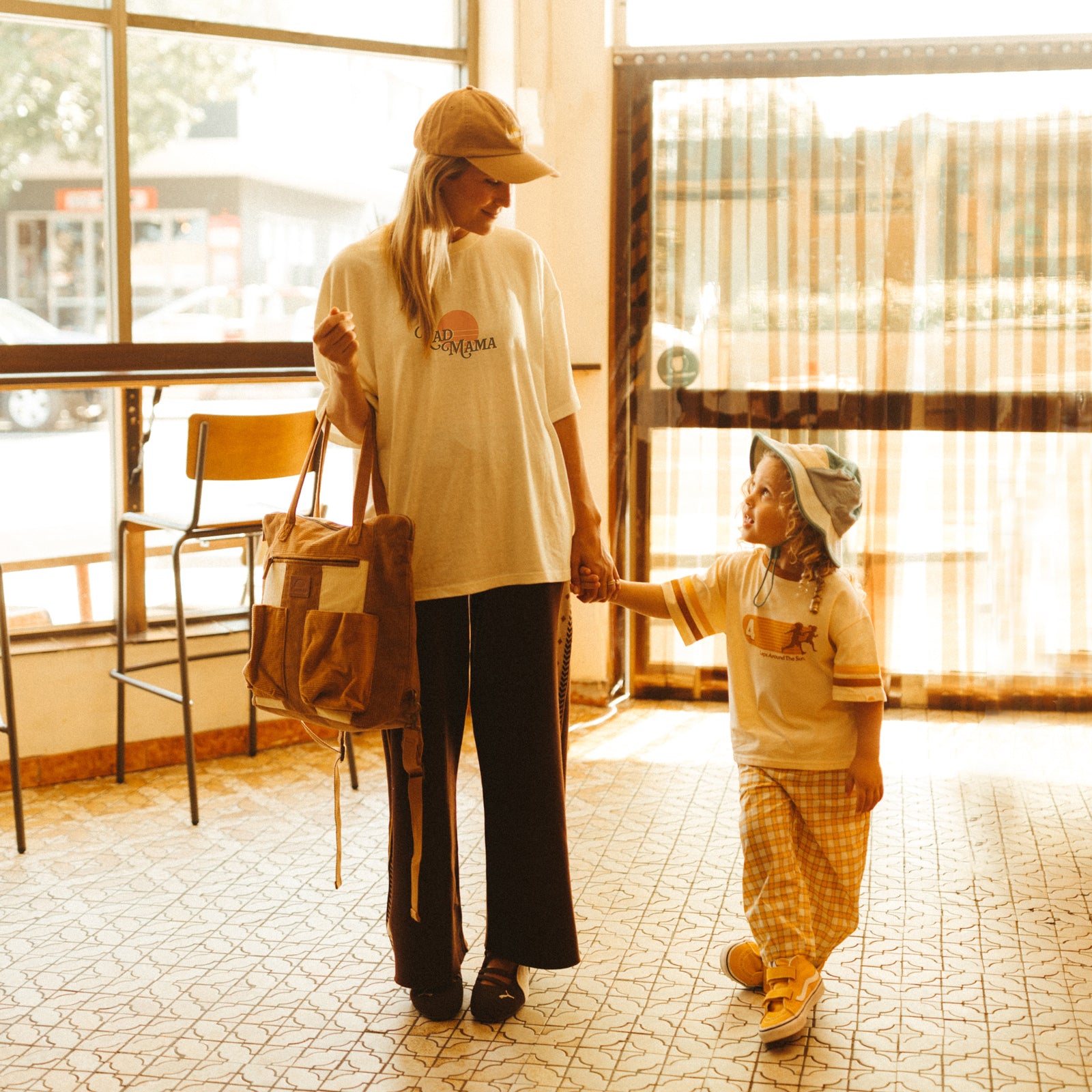 Rad Mama Hemp Oversized Tee - Cream