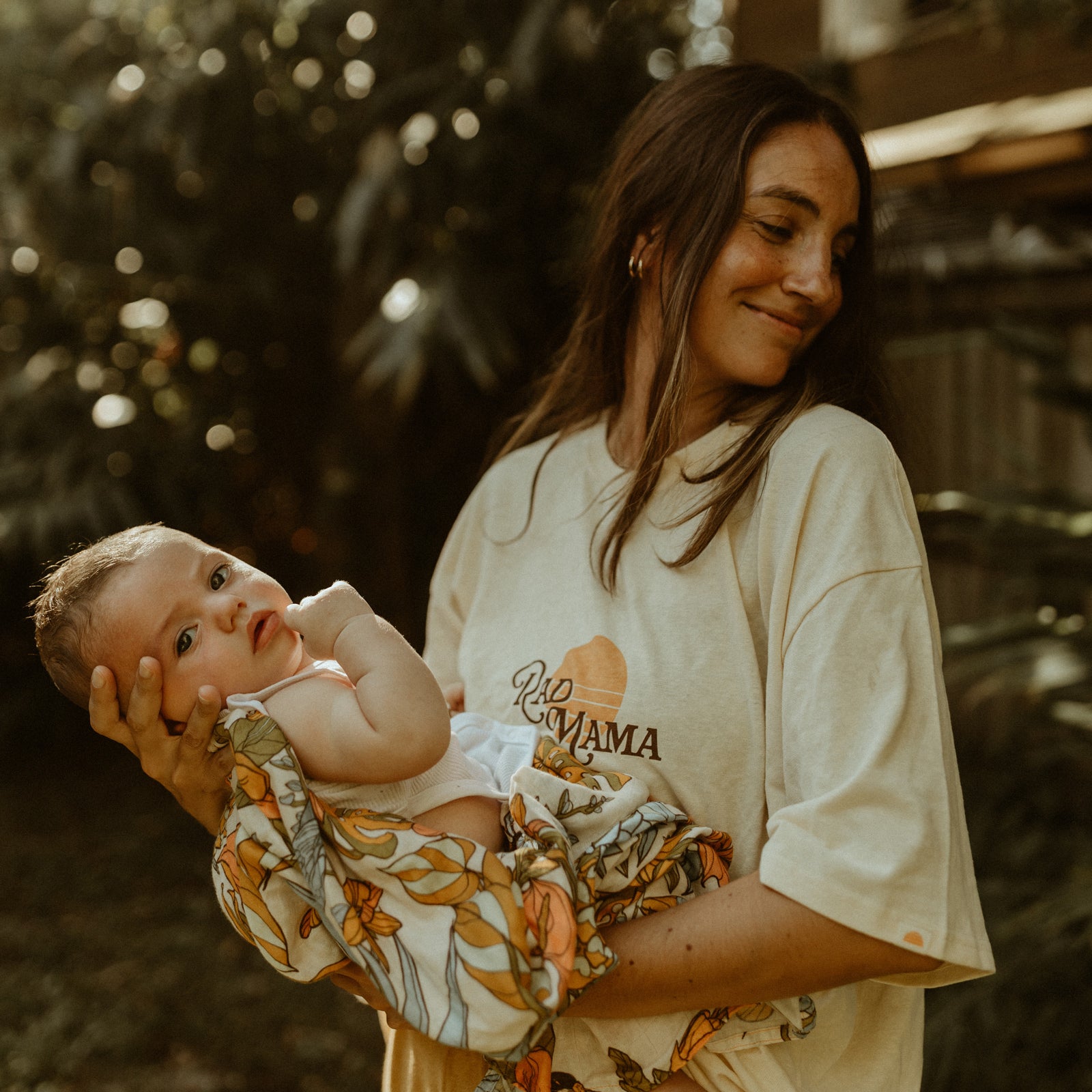 Rad Mama Hemp Oversized Tee - Cream