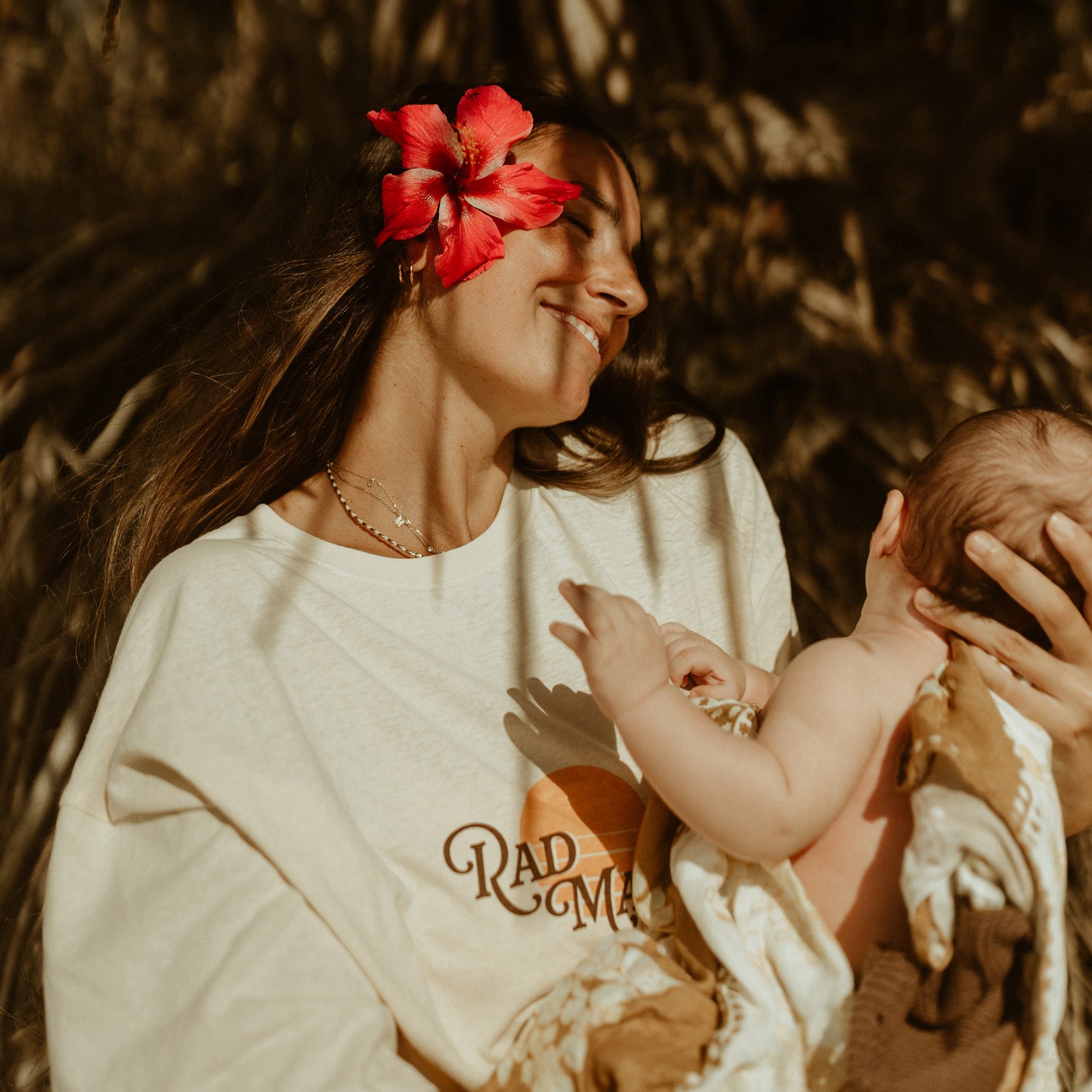 Rad Mama Hemp Oversized Tee - Cream