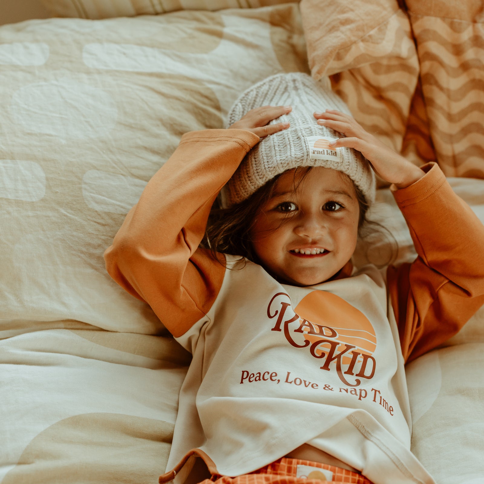 Rad Kid Organic Stretch PJ Set - Sunsets + FREE socks