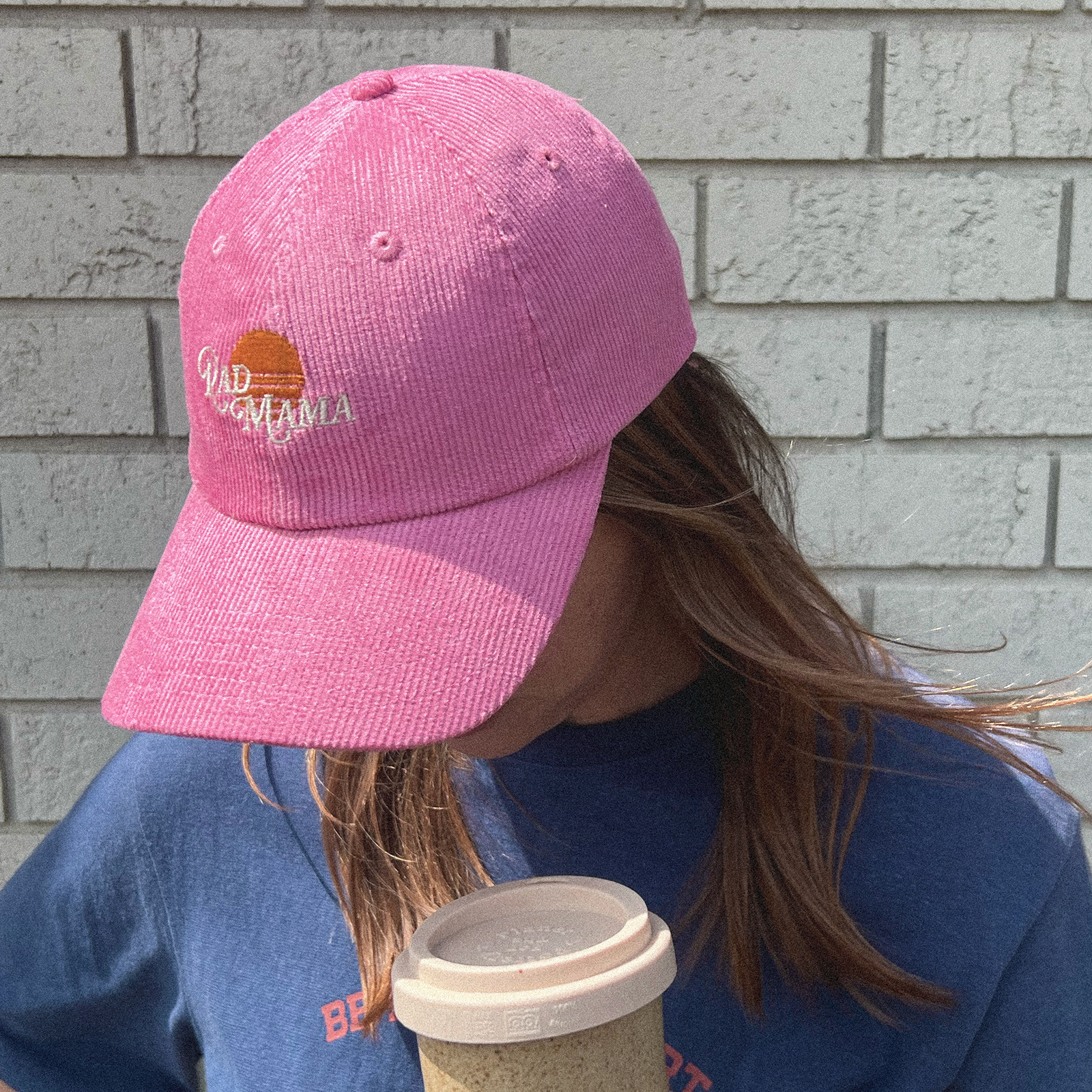 Rad Mama Baseball Organic Cord Cap - Pink