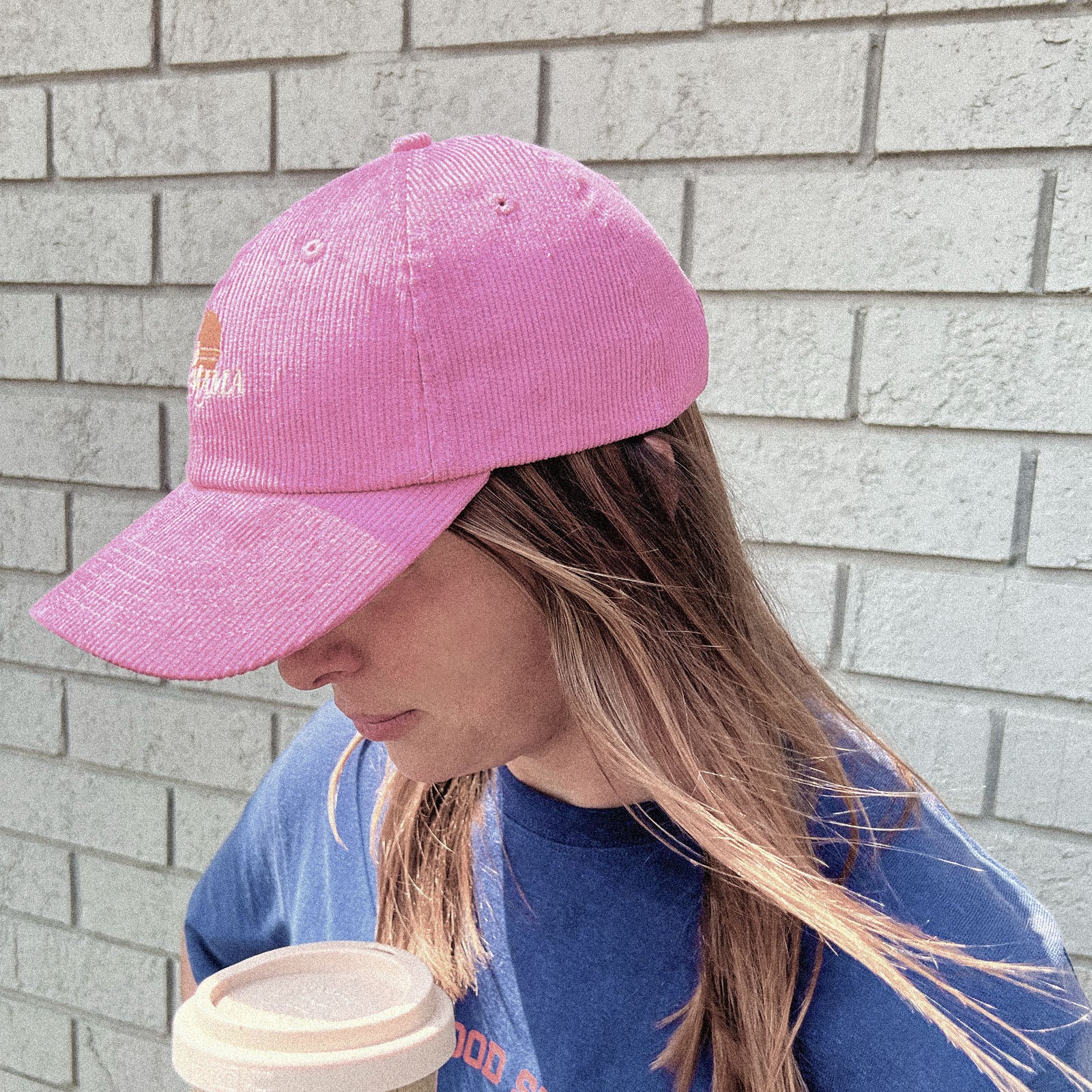 Rad Mama Baseball Organic Cord Cap - Pink