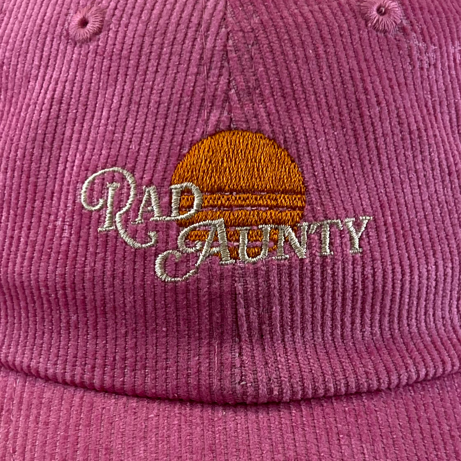 Rad Aunty and Rad Kid Cord Cap Bundle - Pink