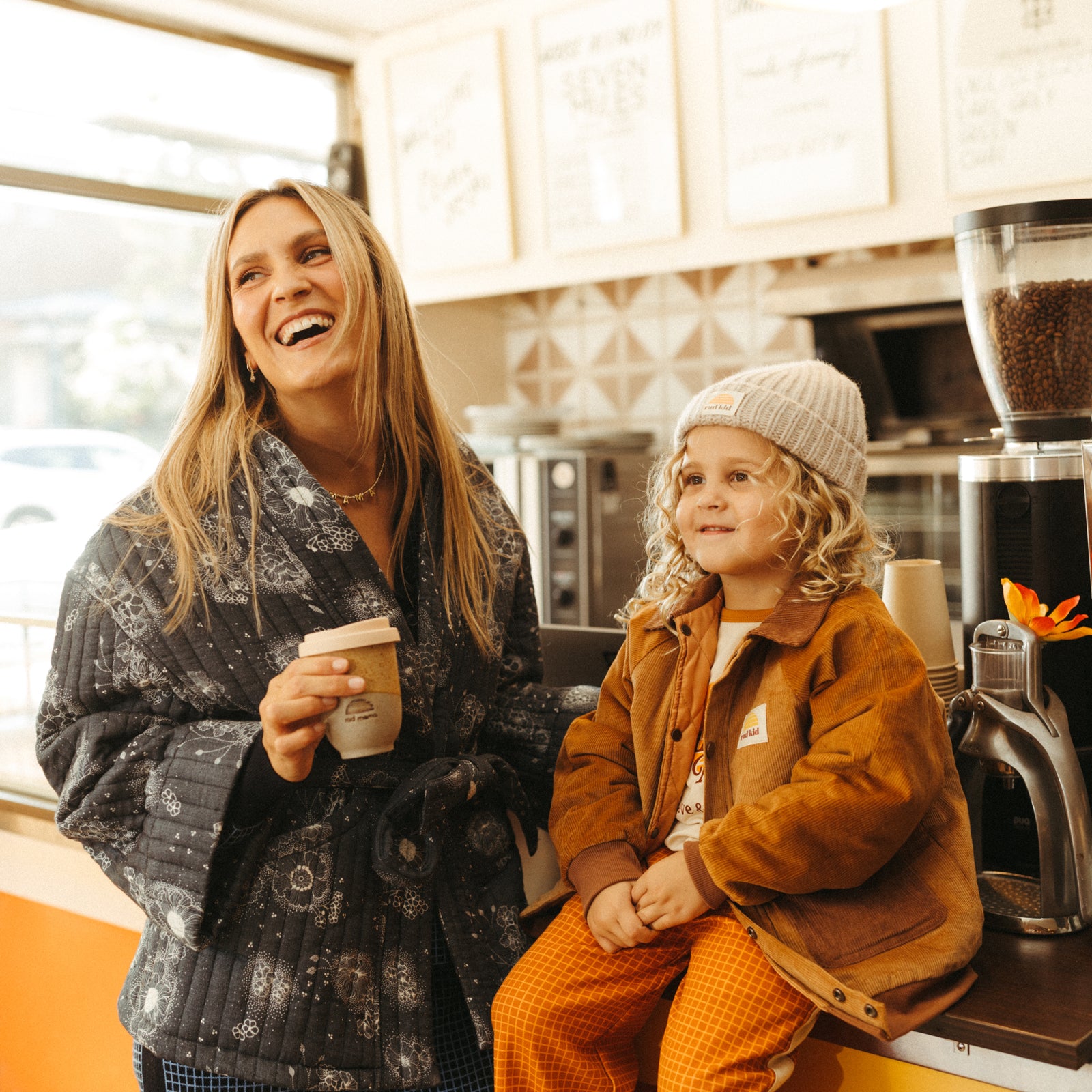 Rad Mama  x Pottery For The Planet Ceramic Travel Mug - Sunset