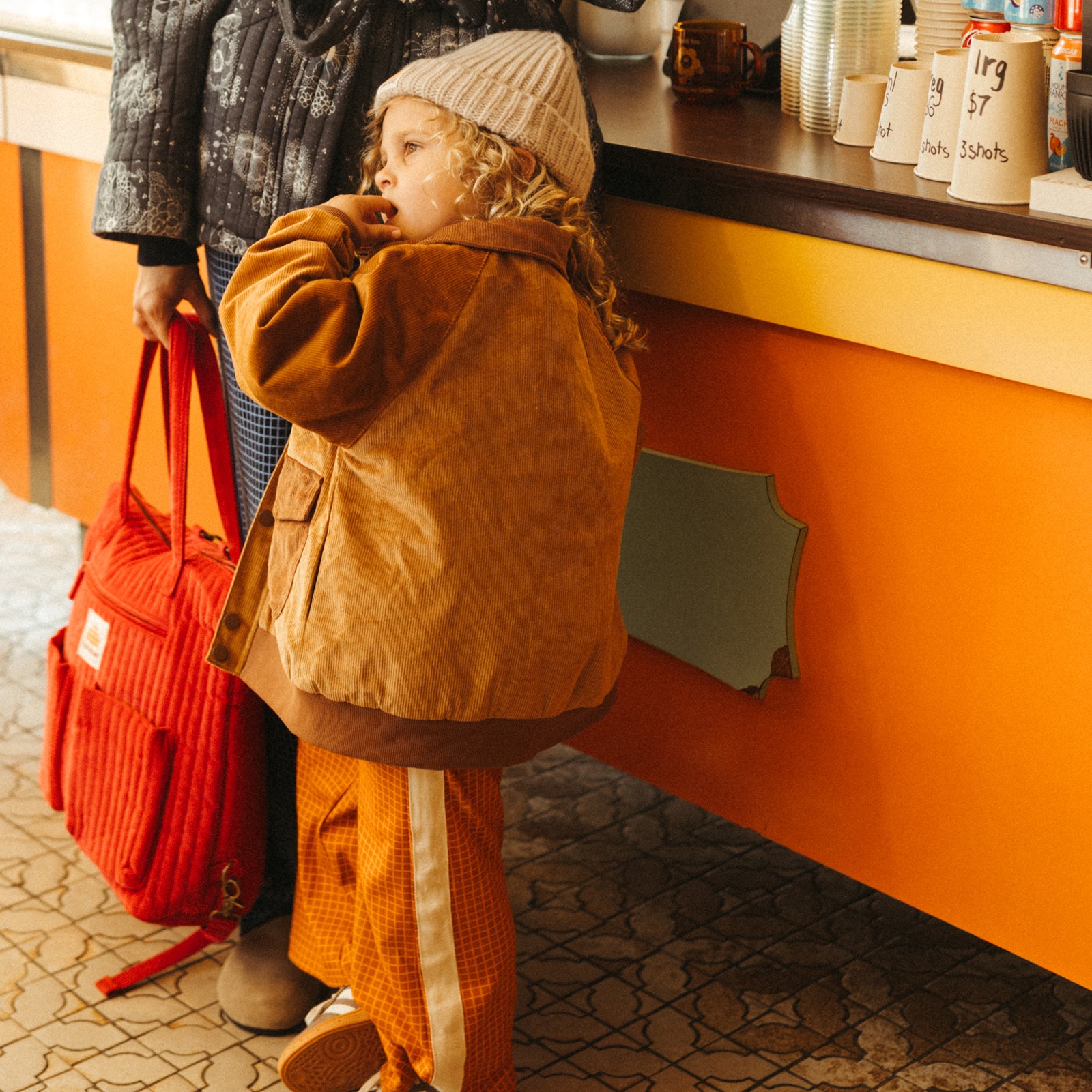 Rad Kid Cord Collared Bomber Jacket