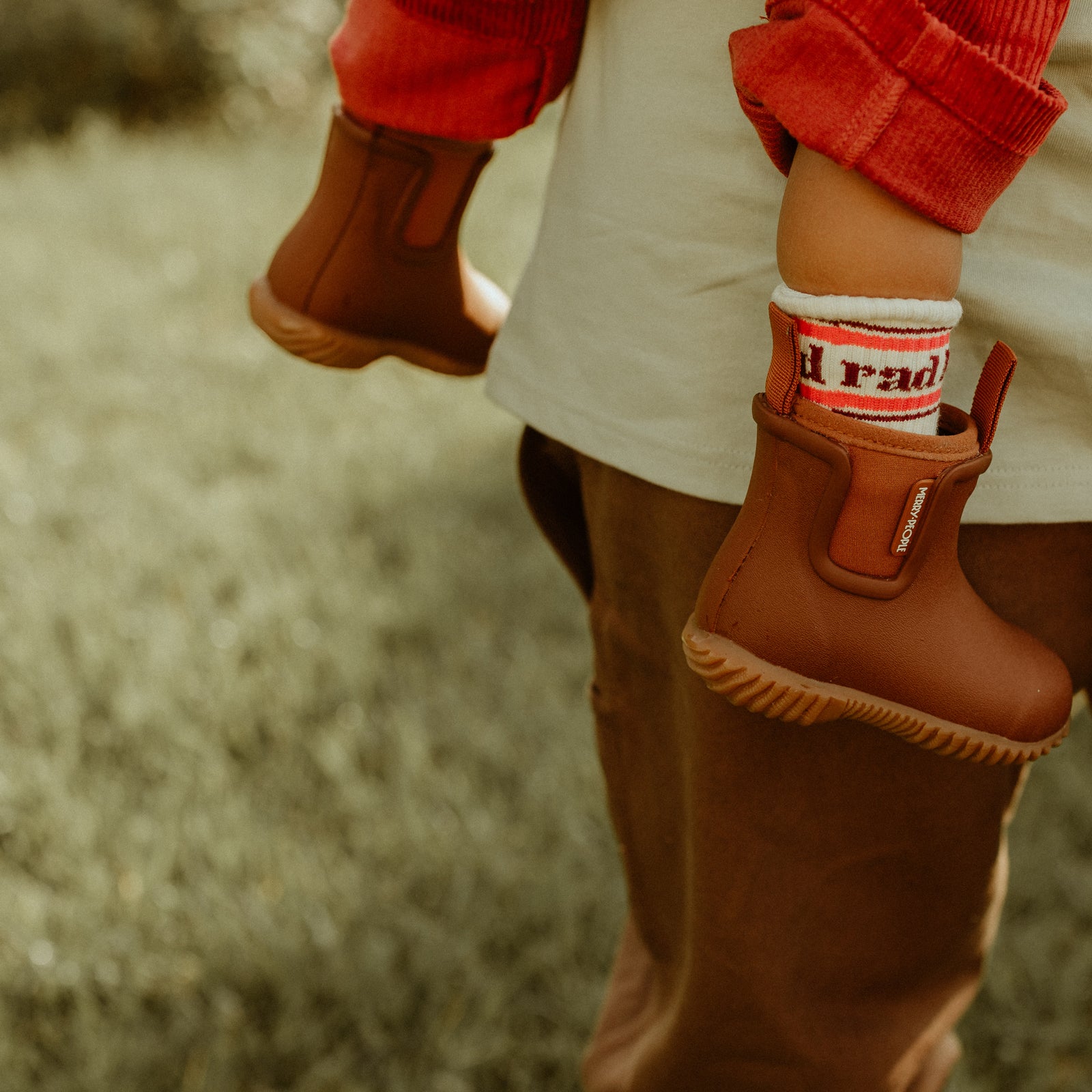 Rad Kid Organic Cotton Crew Socks - Pink