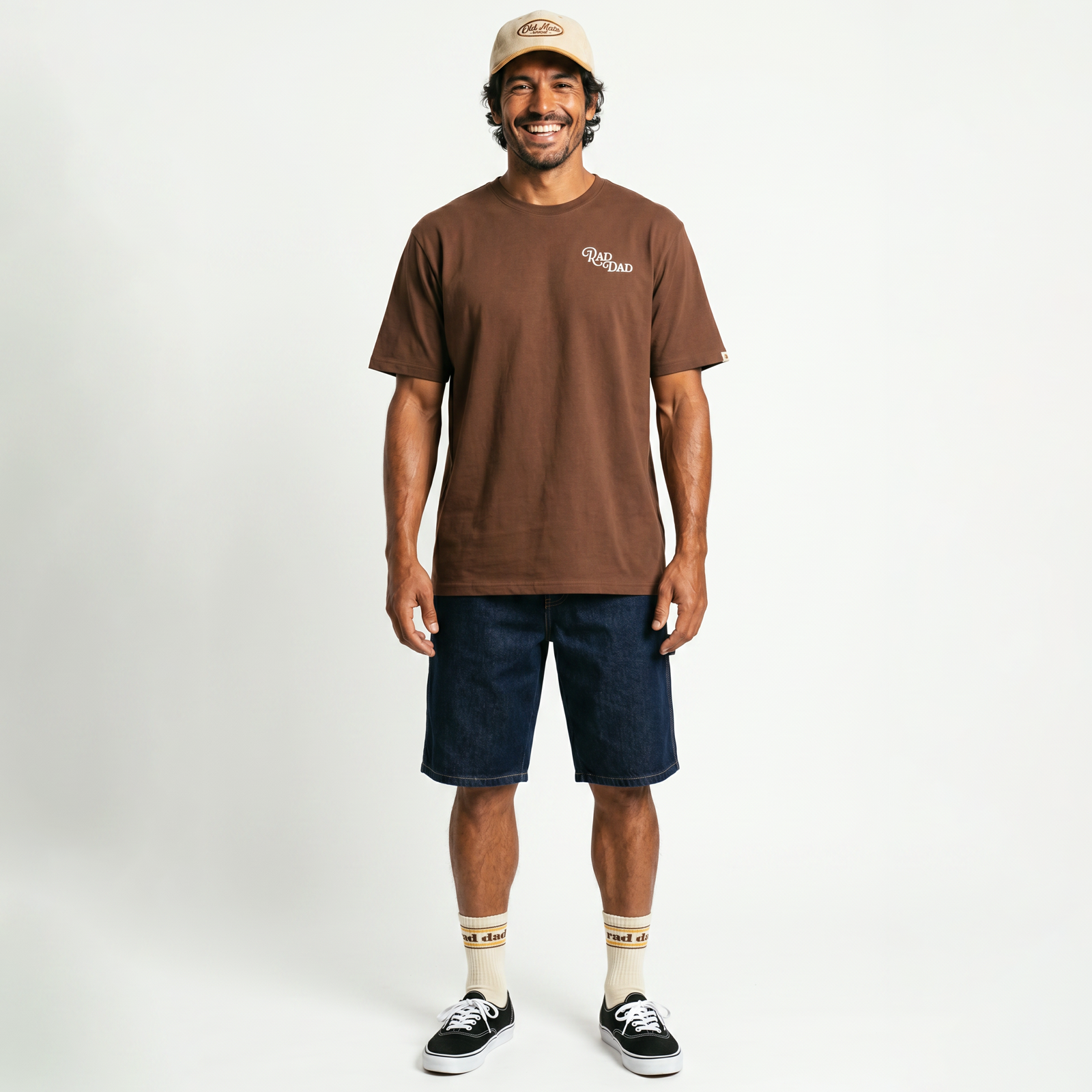 Rad Dad Sunrise Club Tee - Dark Choc