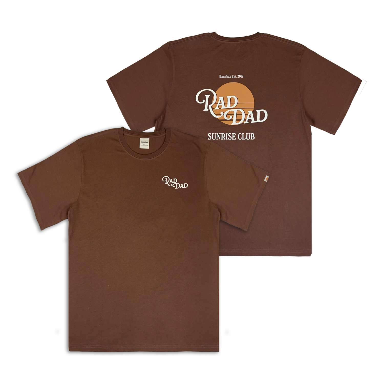Rad Dad Sunrise Club Tee - Dark Choc