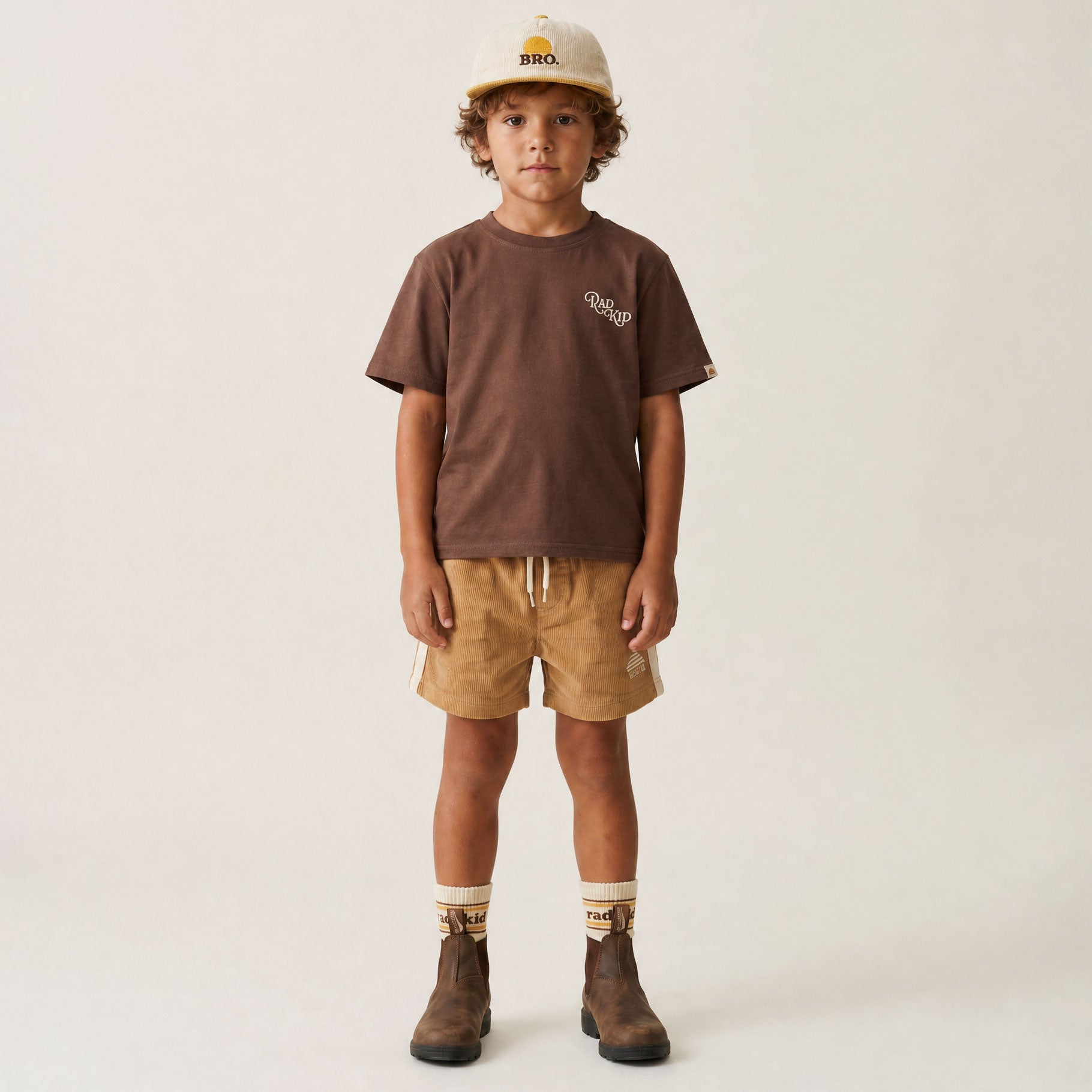 Rad Kid Sunrise Club Tee - Choc