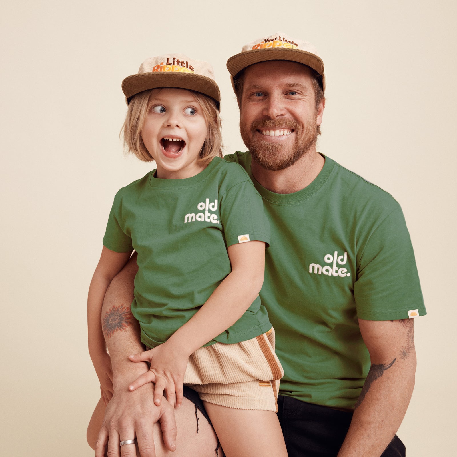 Old Mate Organic Cotton Kids Tee - Eucalyptus