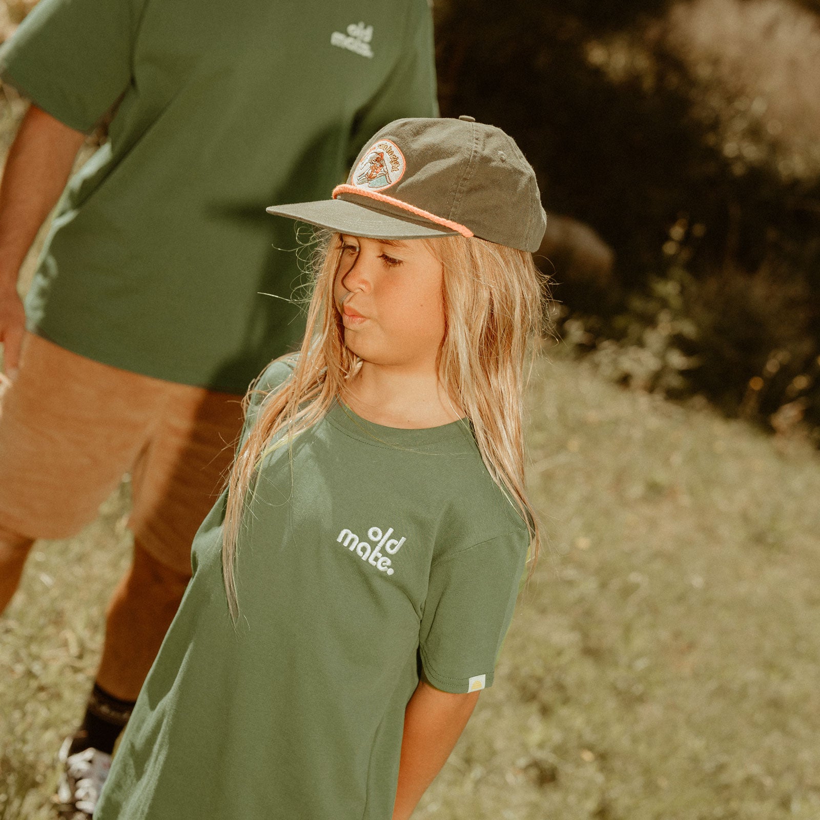 Old Mate Organic Cotton Kids Tee - Eucalyptus