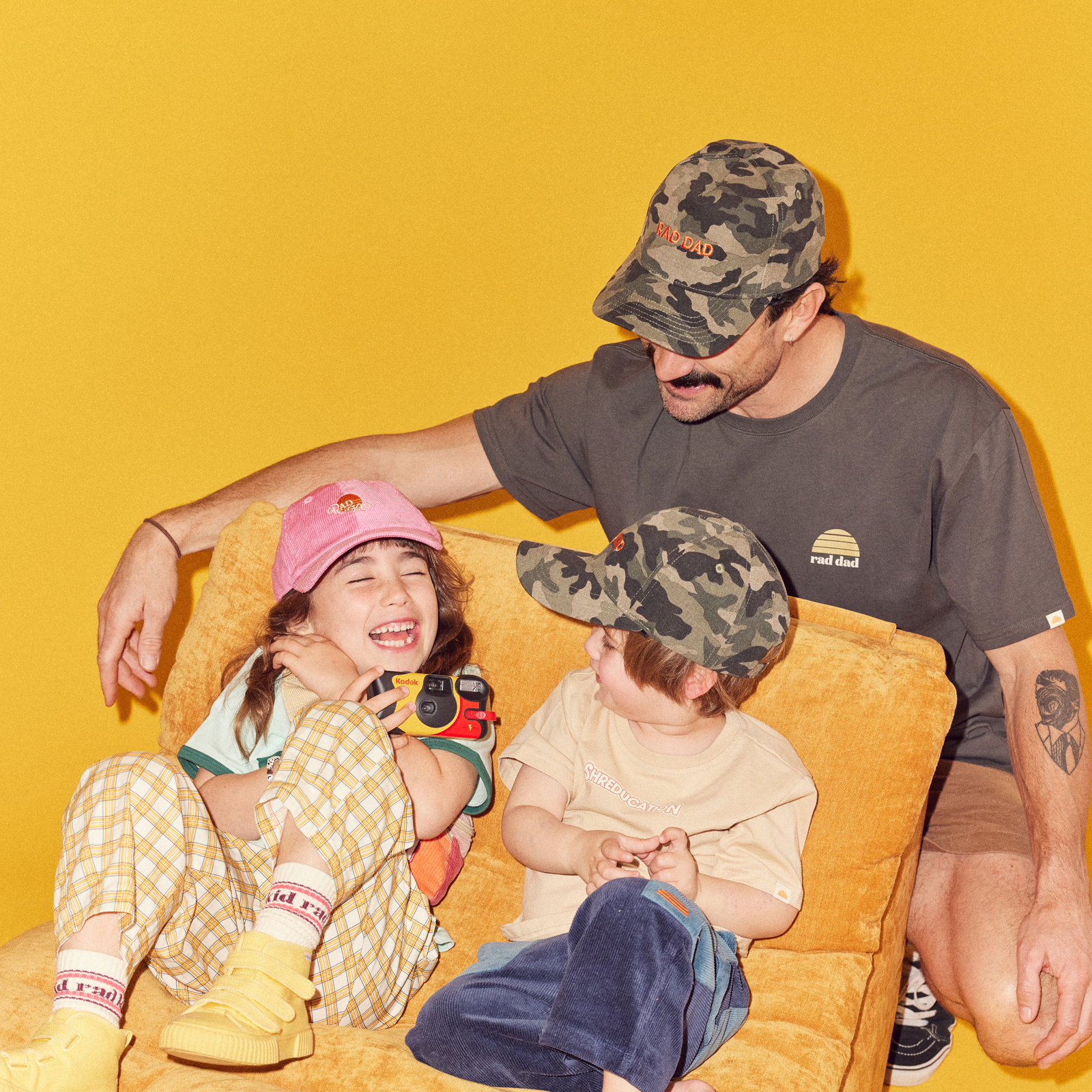 Rad Dad and Rad Kid Baseball Cap Bundle - Camo
