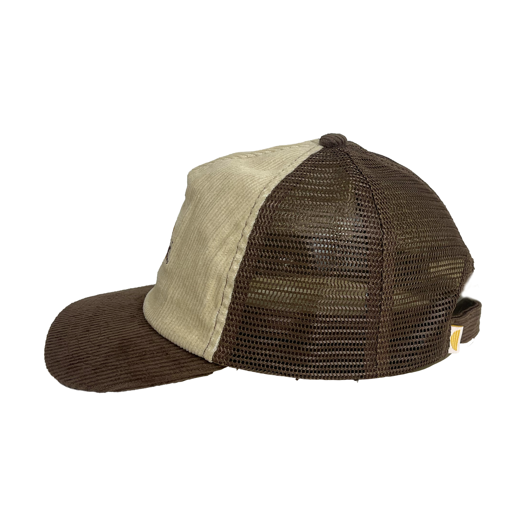 Rad Kid 2 Tone Cord Trucker Cap - Choc