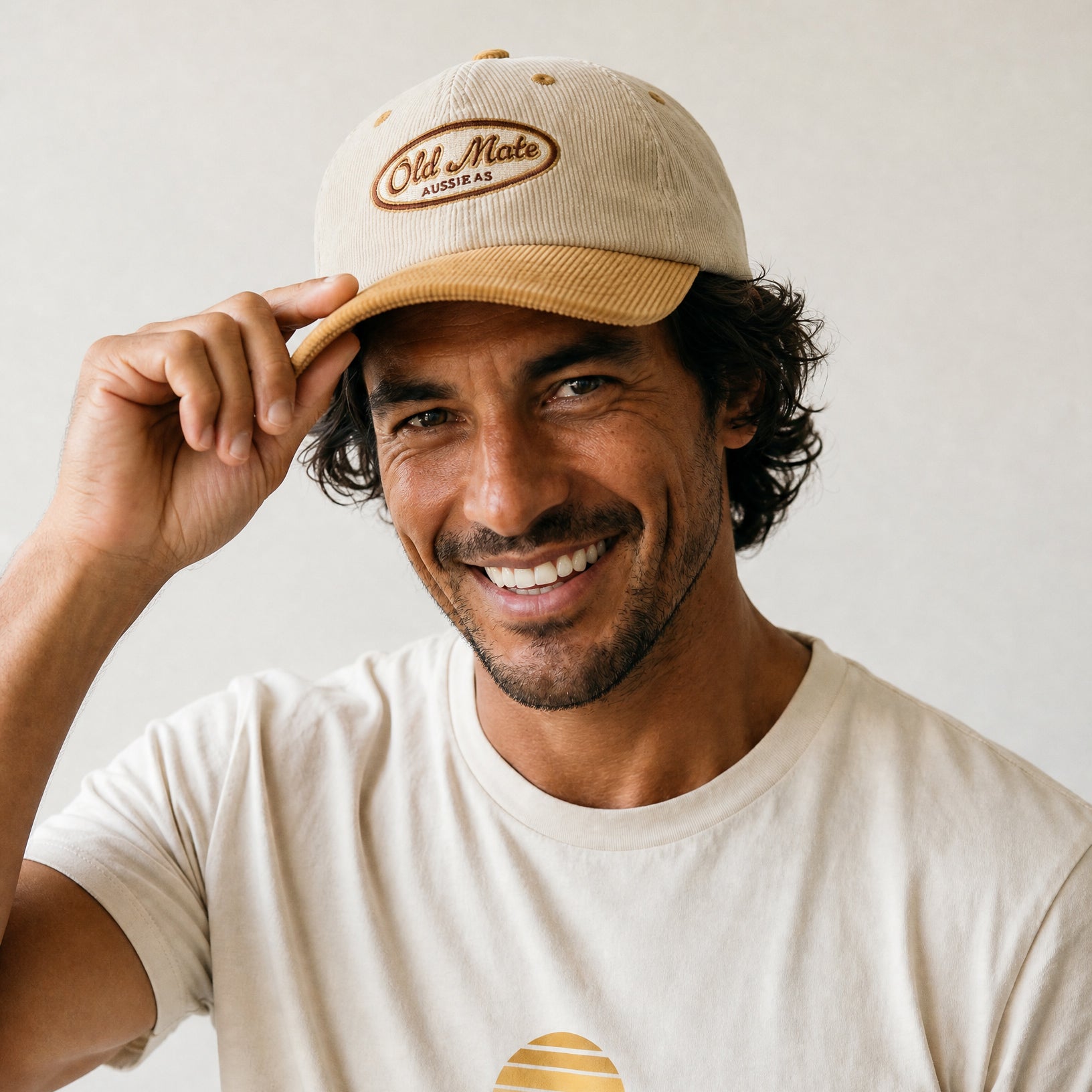 Old Mate 2 Tone Baseball Cap - Sand