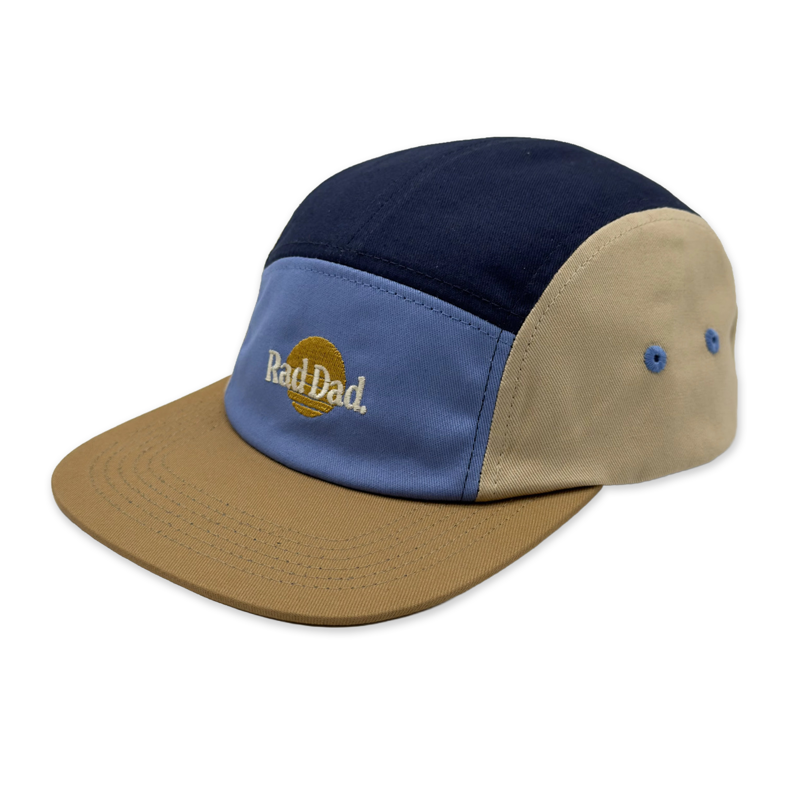 Rad Dad and Rad Kid Five Panel Cap Bundle - Blue Splice