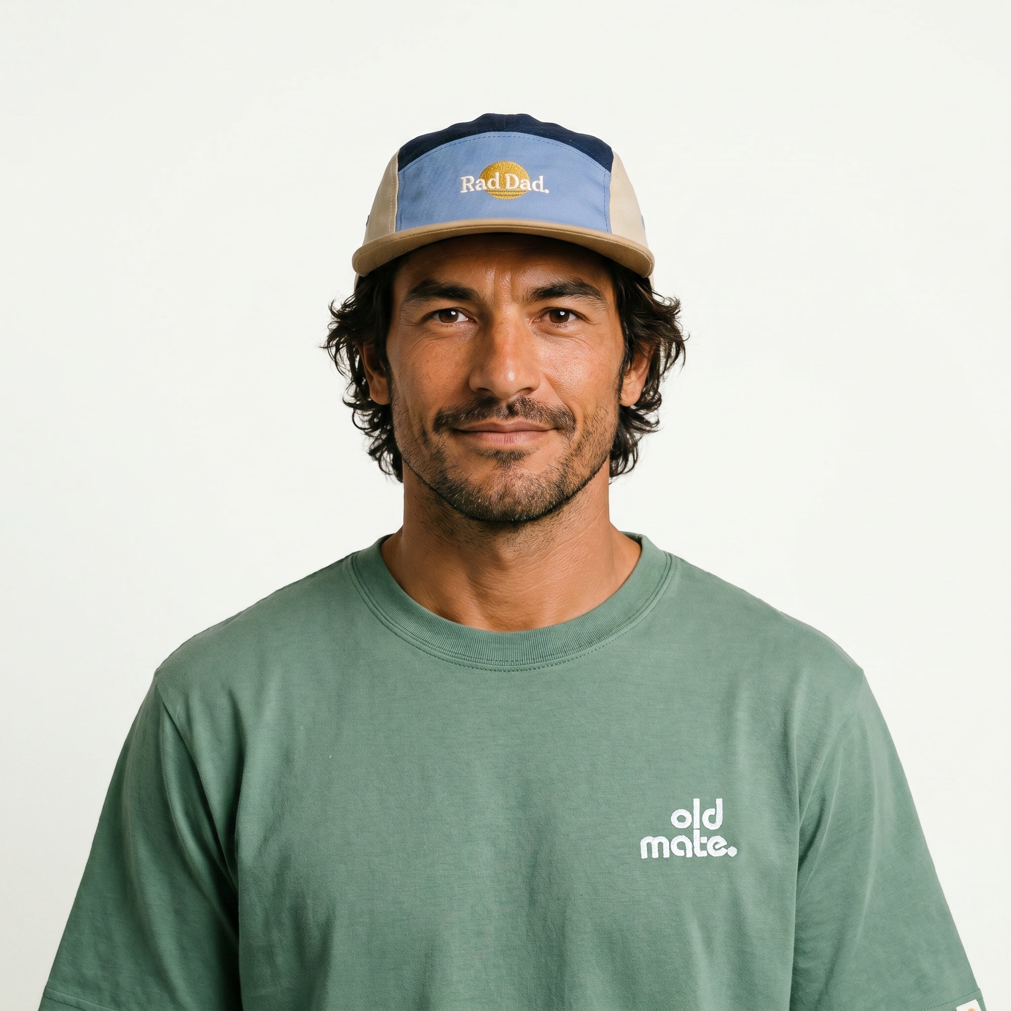 Rad Dad and Rad Kid Five Panel Cap Bundle - Blue Splice