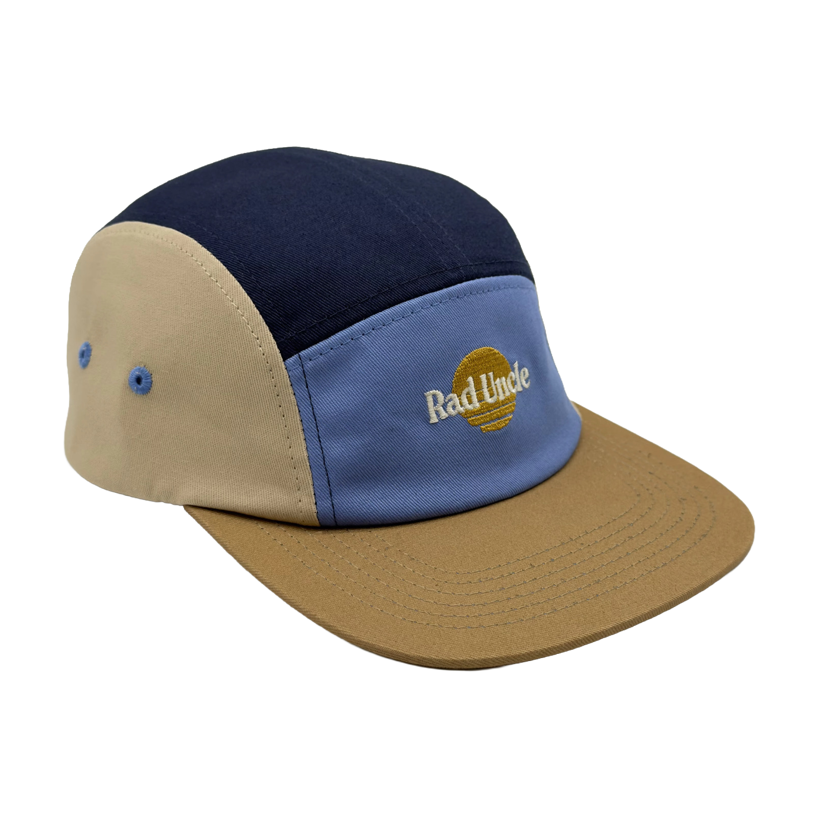Rad Uncle Spliced 5 Panel Twill Cap - Blues