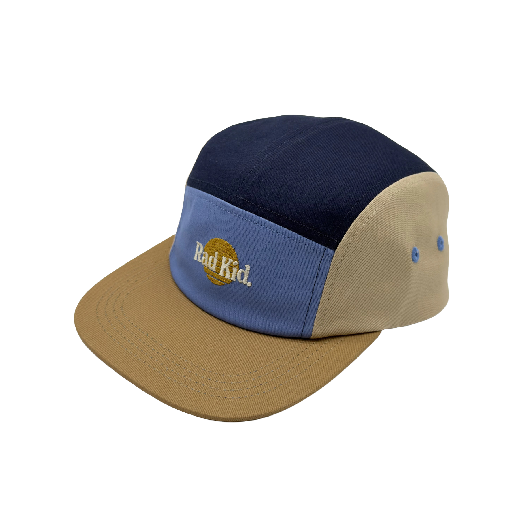 Rad Dad and Rad Kid Five Panel Cap Bundle - Blue Splice