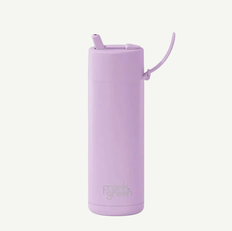 Frank Green 20oz Ceramic Reusable Bottle with Flip Straw Lid - Lilac Haze