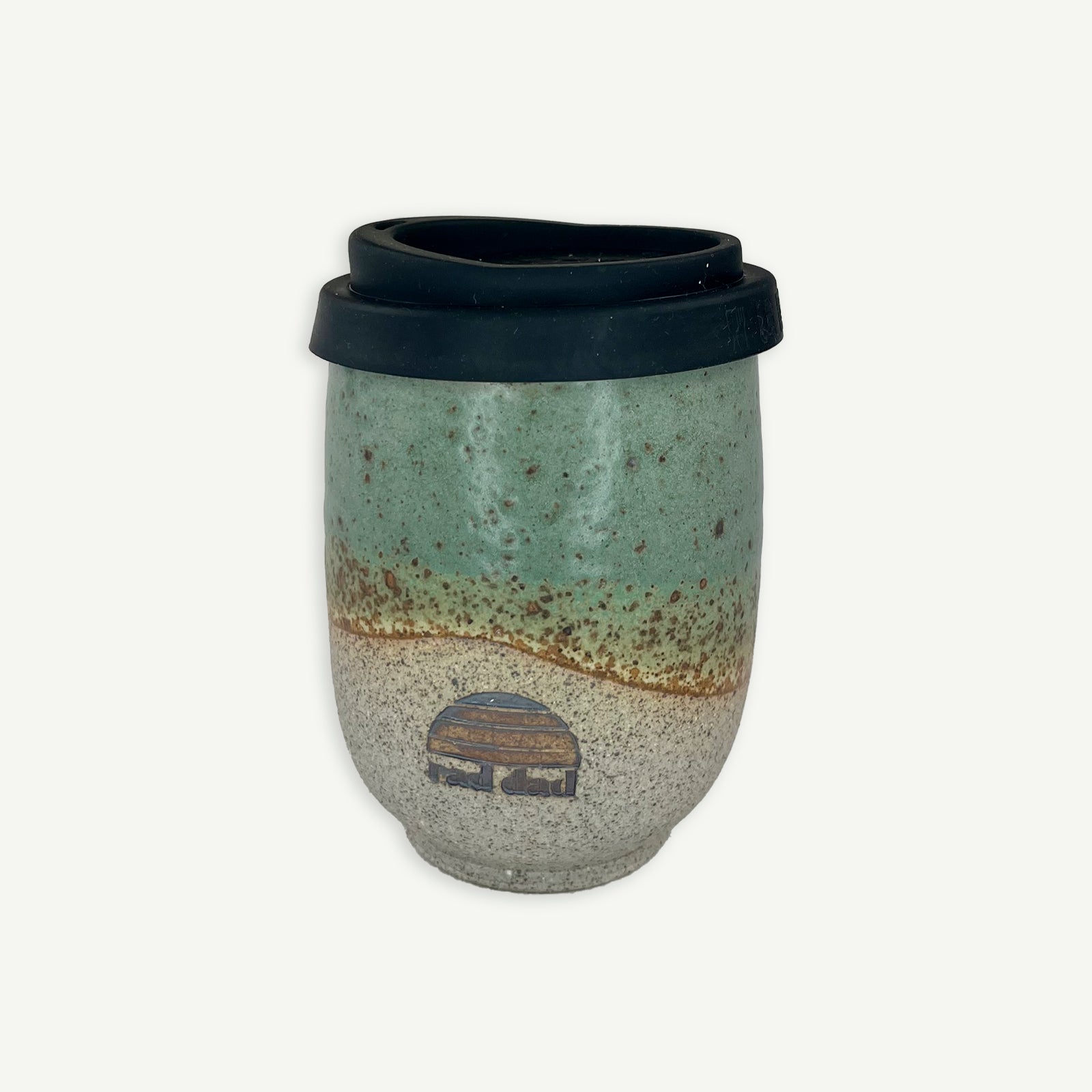 Rad Dad  x Pottery For The Planet Ceramic Travel Mug - Forest Moss
