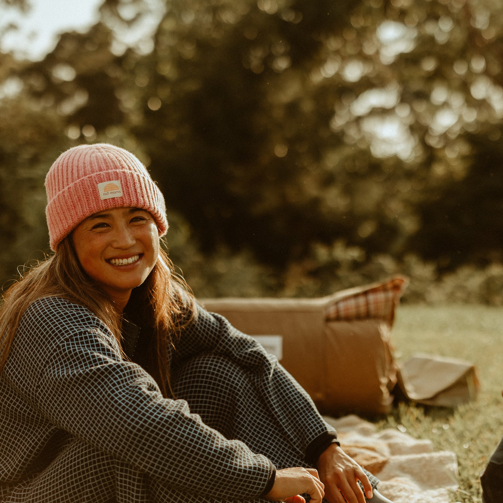 Rad Mama Merino Beanie - Peony Pink