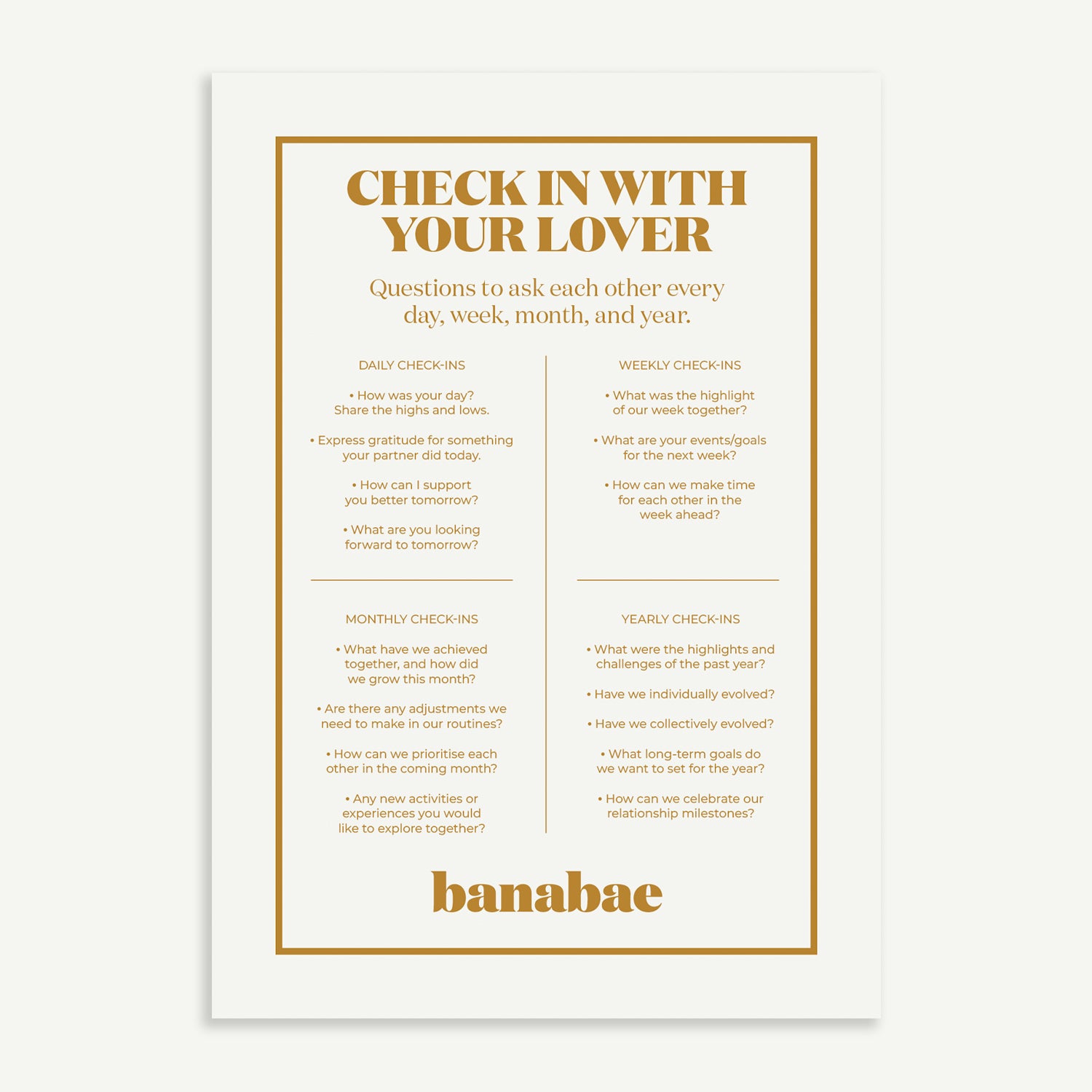 FREE Valentines Day Check In With Your Lover PDF