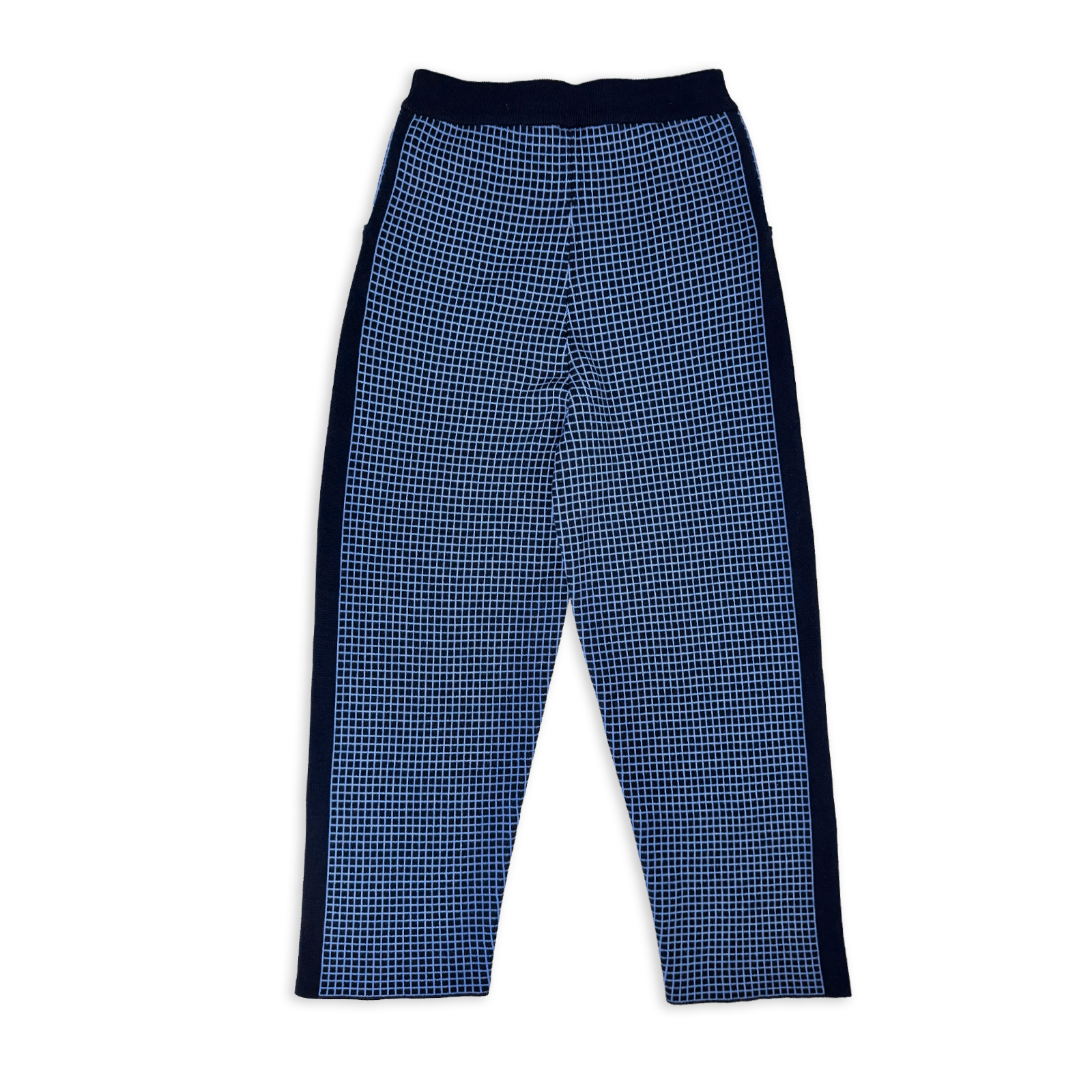 Rad Mama Cropped Knit Pant - Micro Check