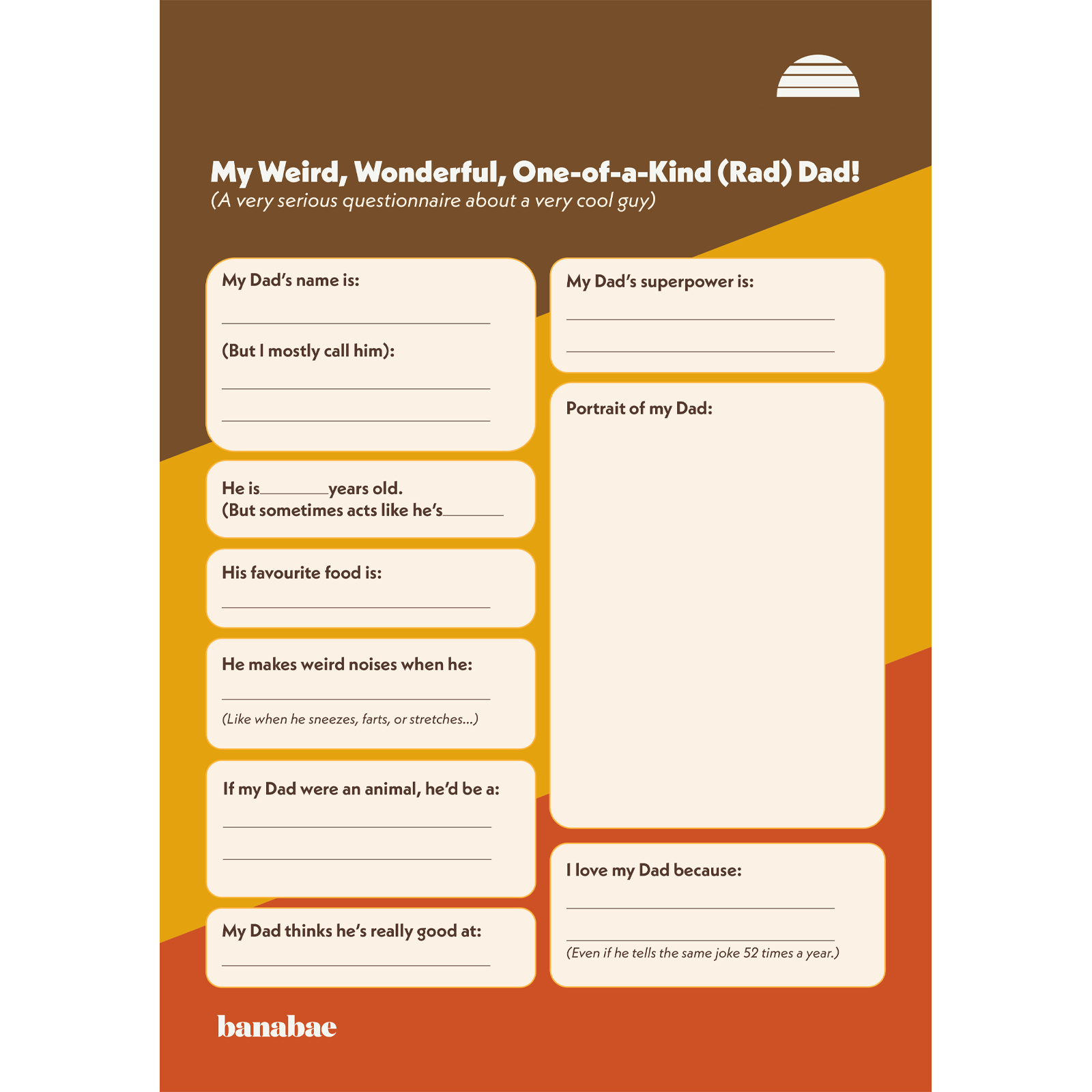 FREE Fathers Day Activity Sheet For Kids
