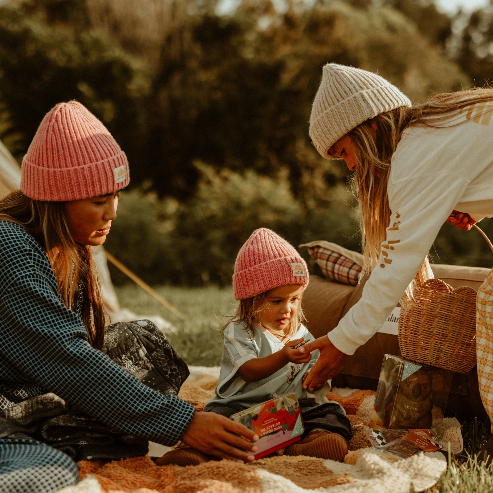 Rad Kid Merino Beanie - Peony Pink