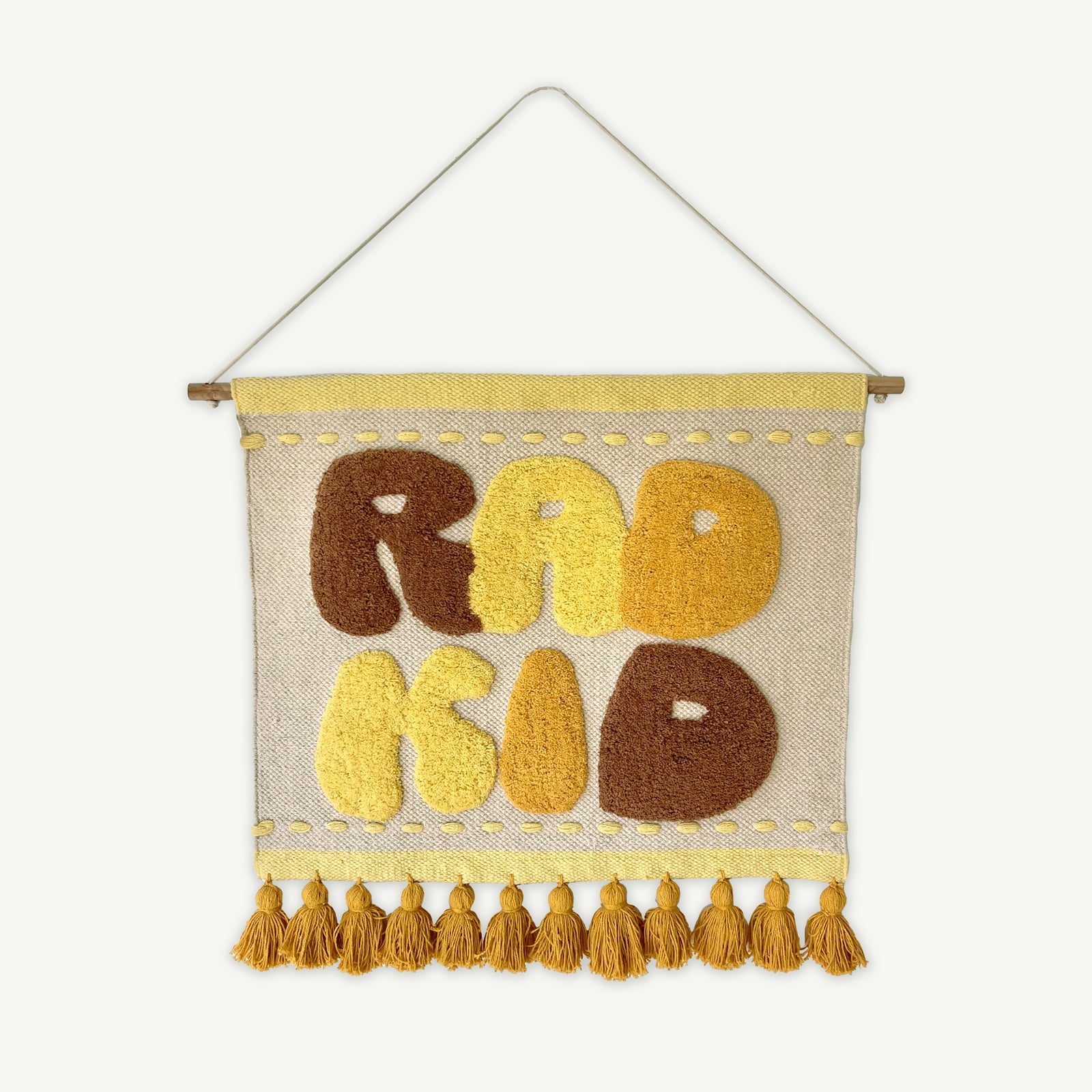 Rad Kid Tufted Wall Hanging