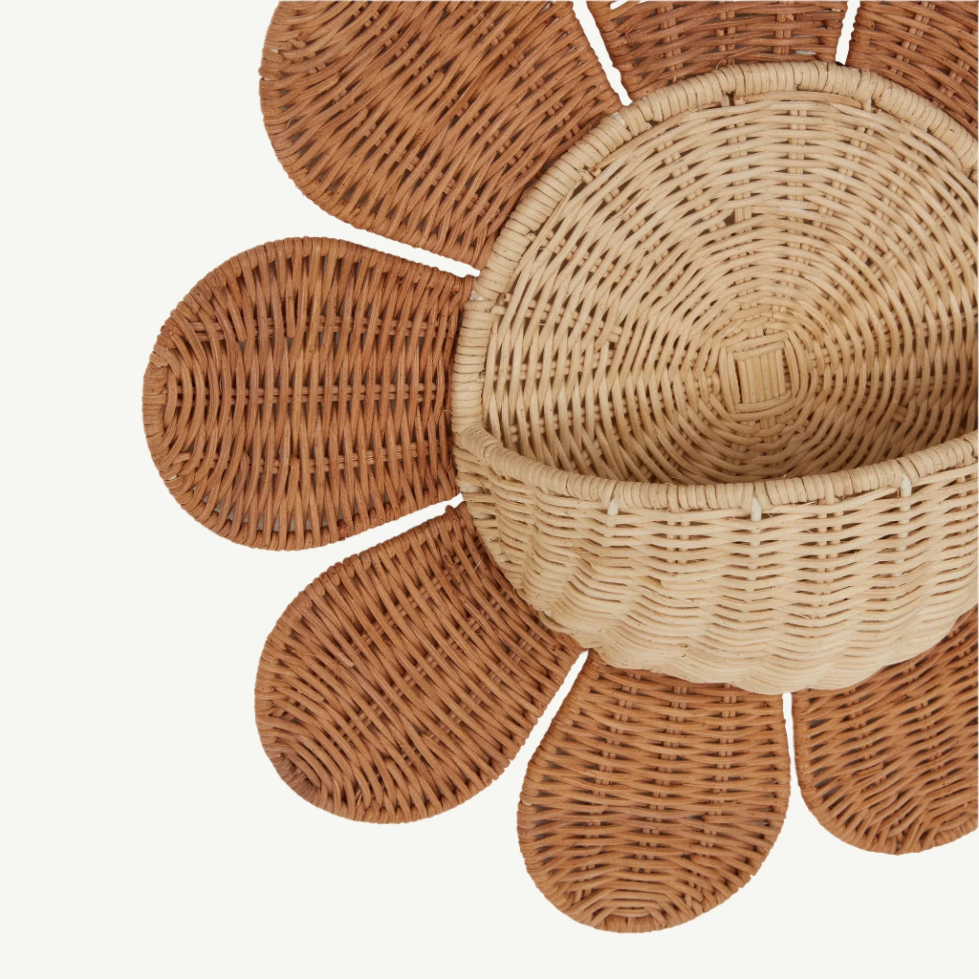 Olli Ella Rattan Daisy Wall Basket