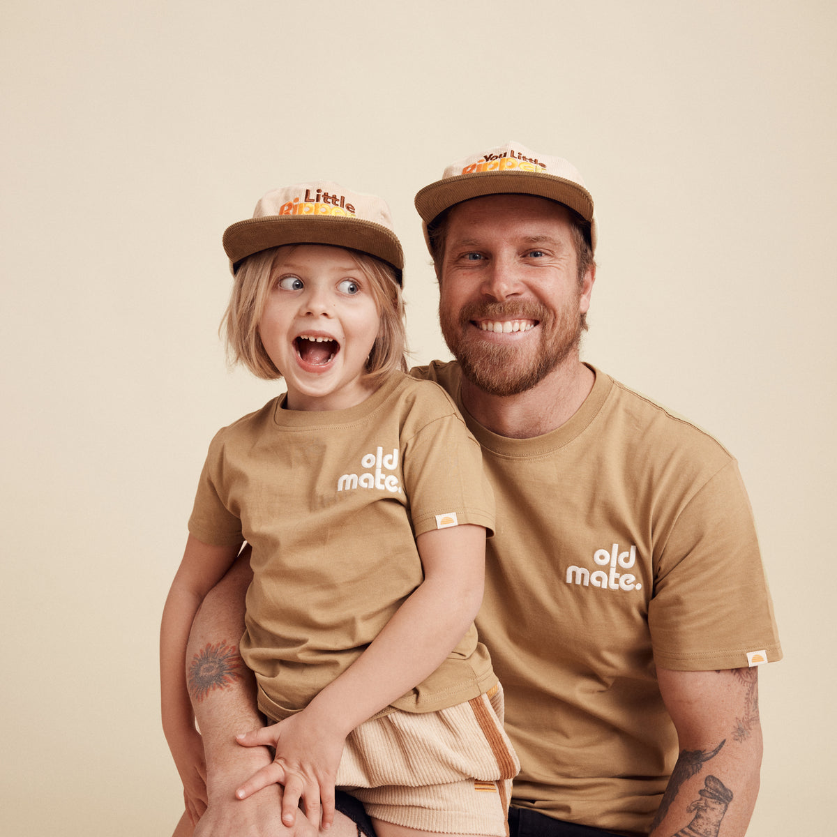 You Little Ripper Adult and Kid Cord Cap Bundle | Banabae